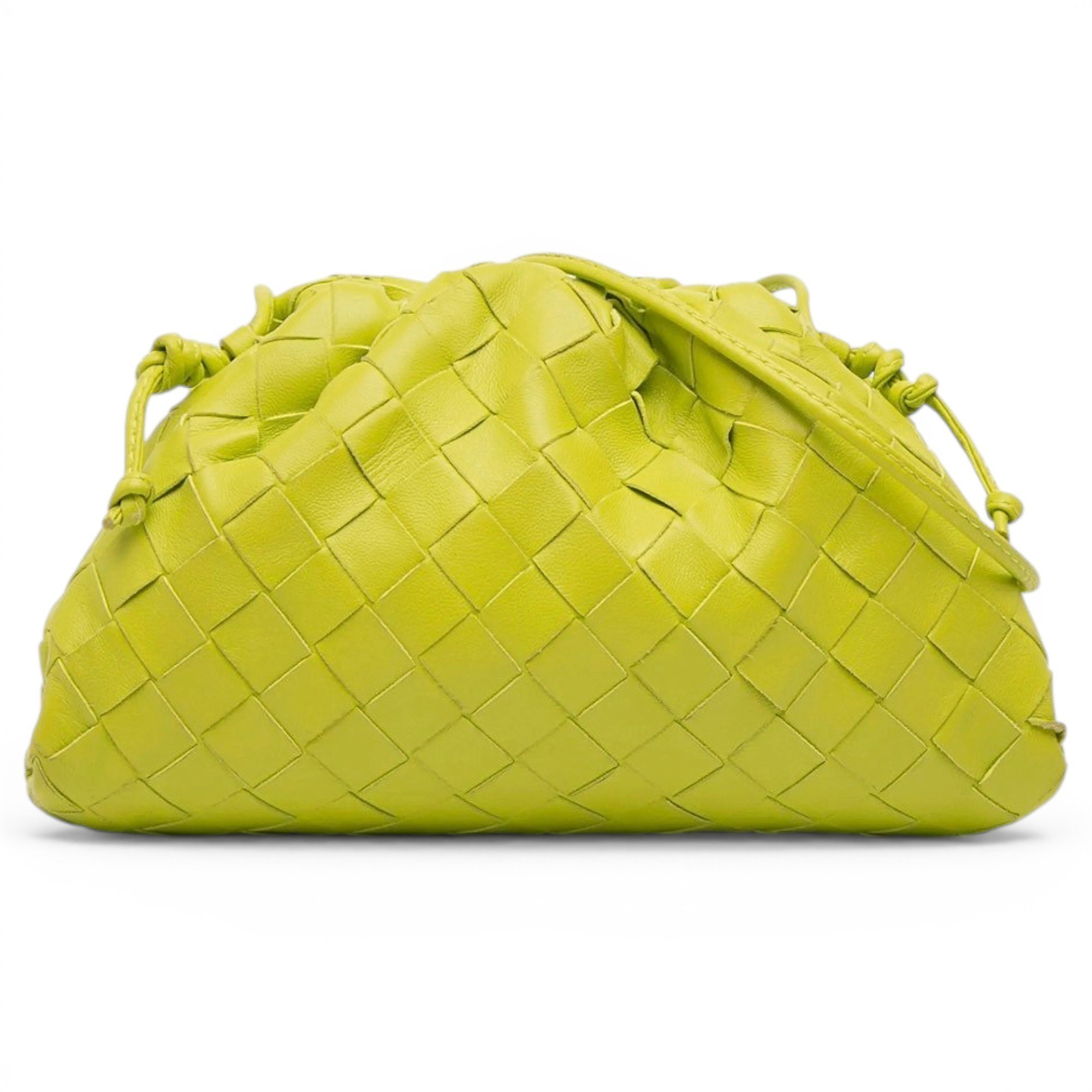 Pouch leather clutch bag