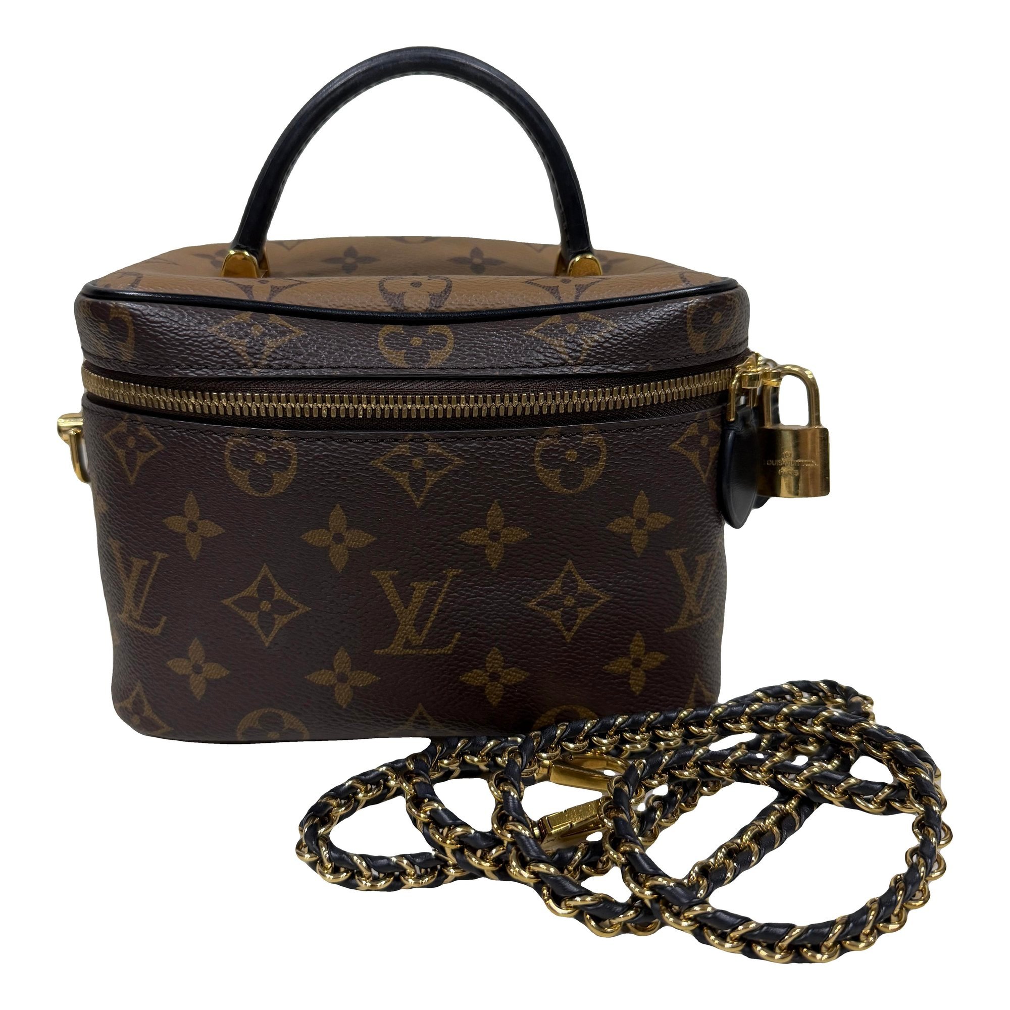 Vanity leather handbag