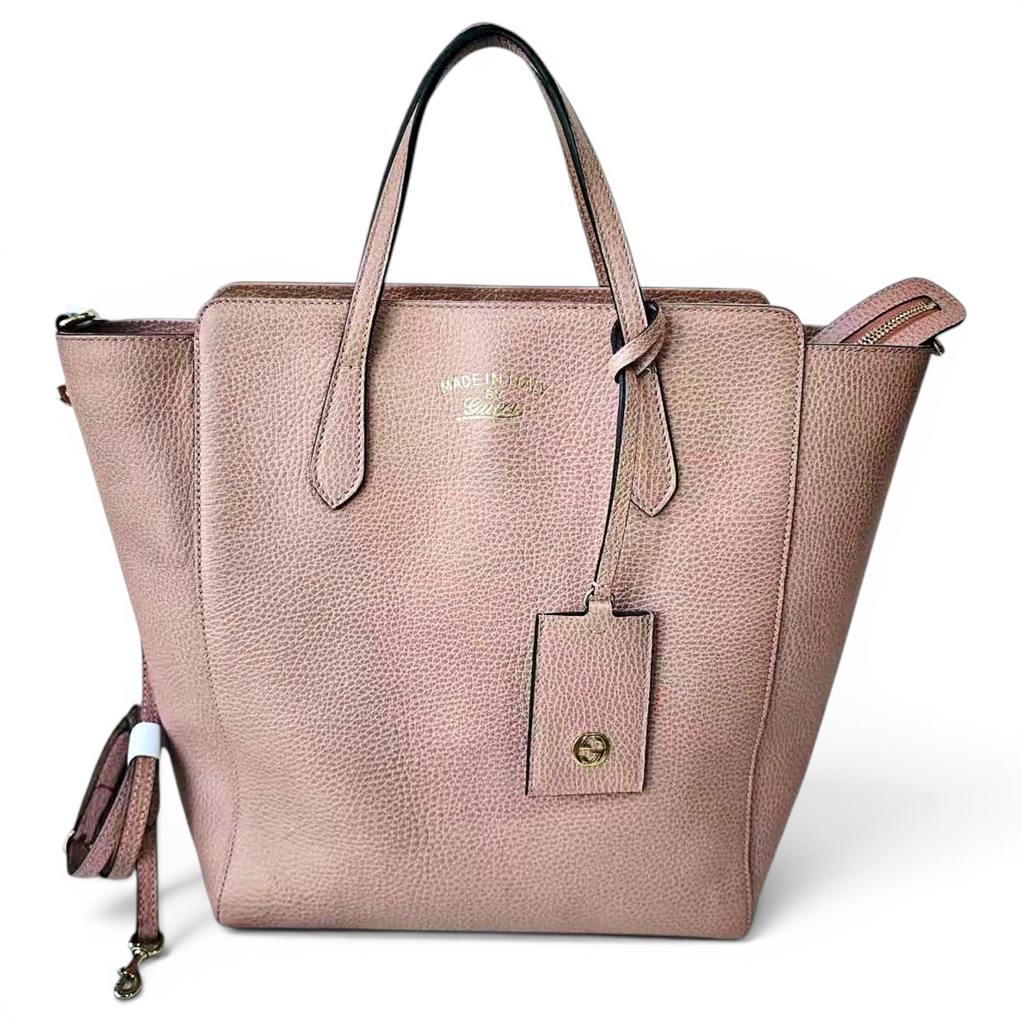 Swing leather tote