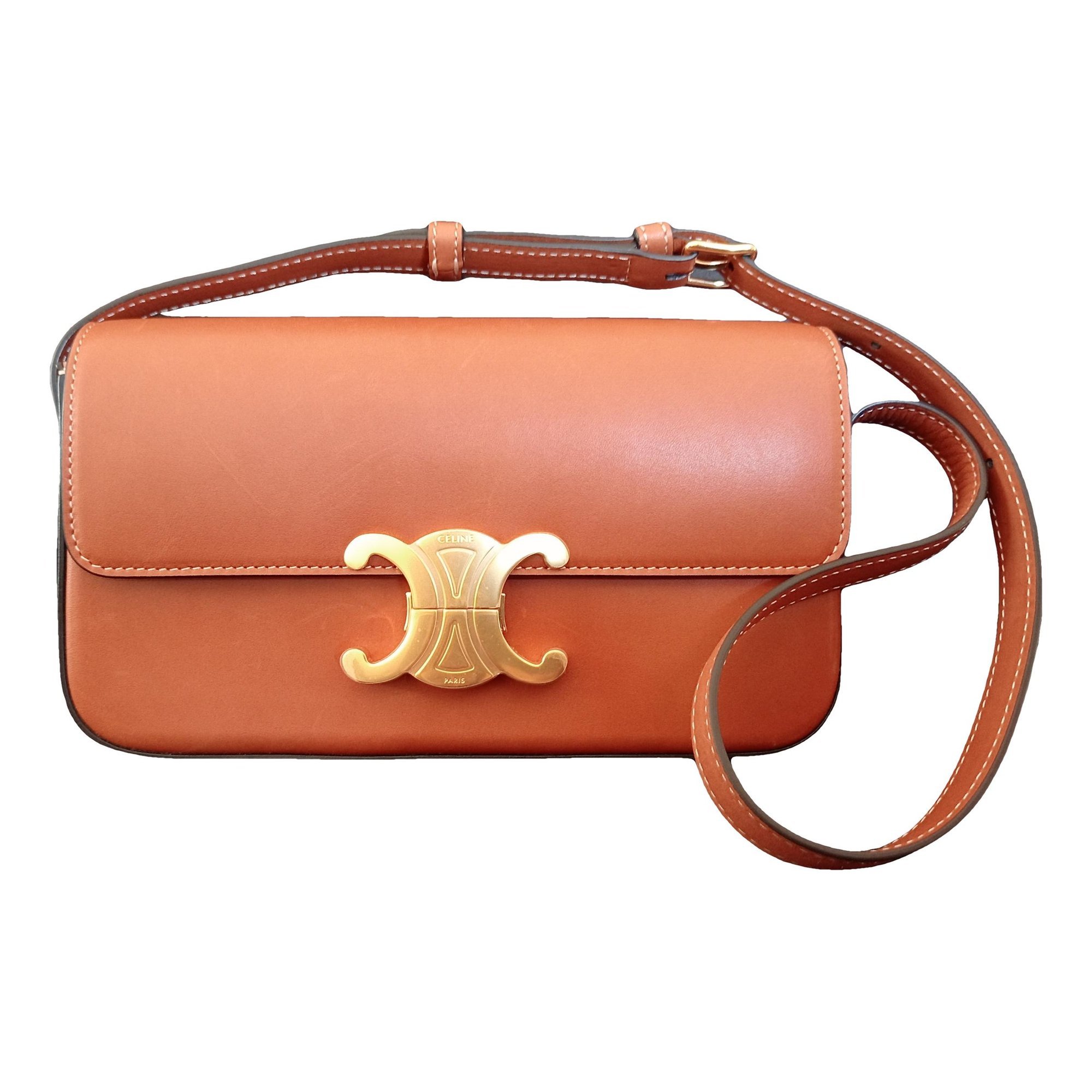 Triomphe Long leather handbag