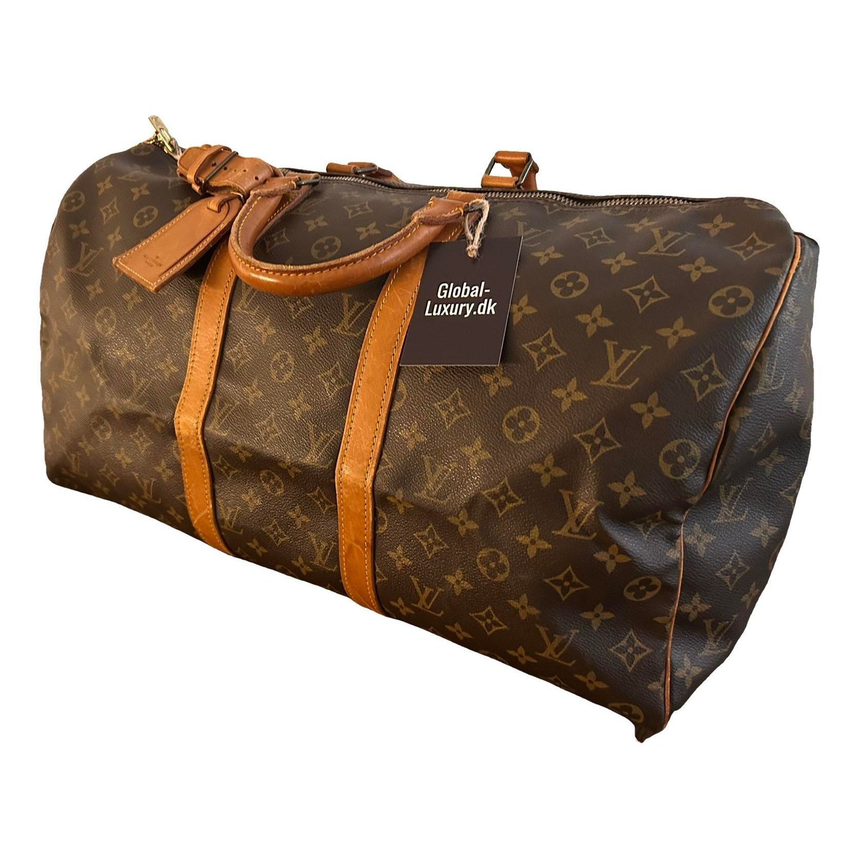 Keepall leather travel bag