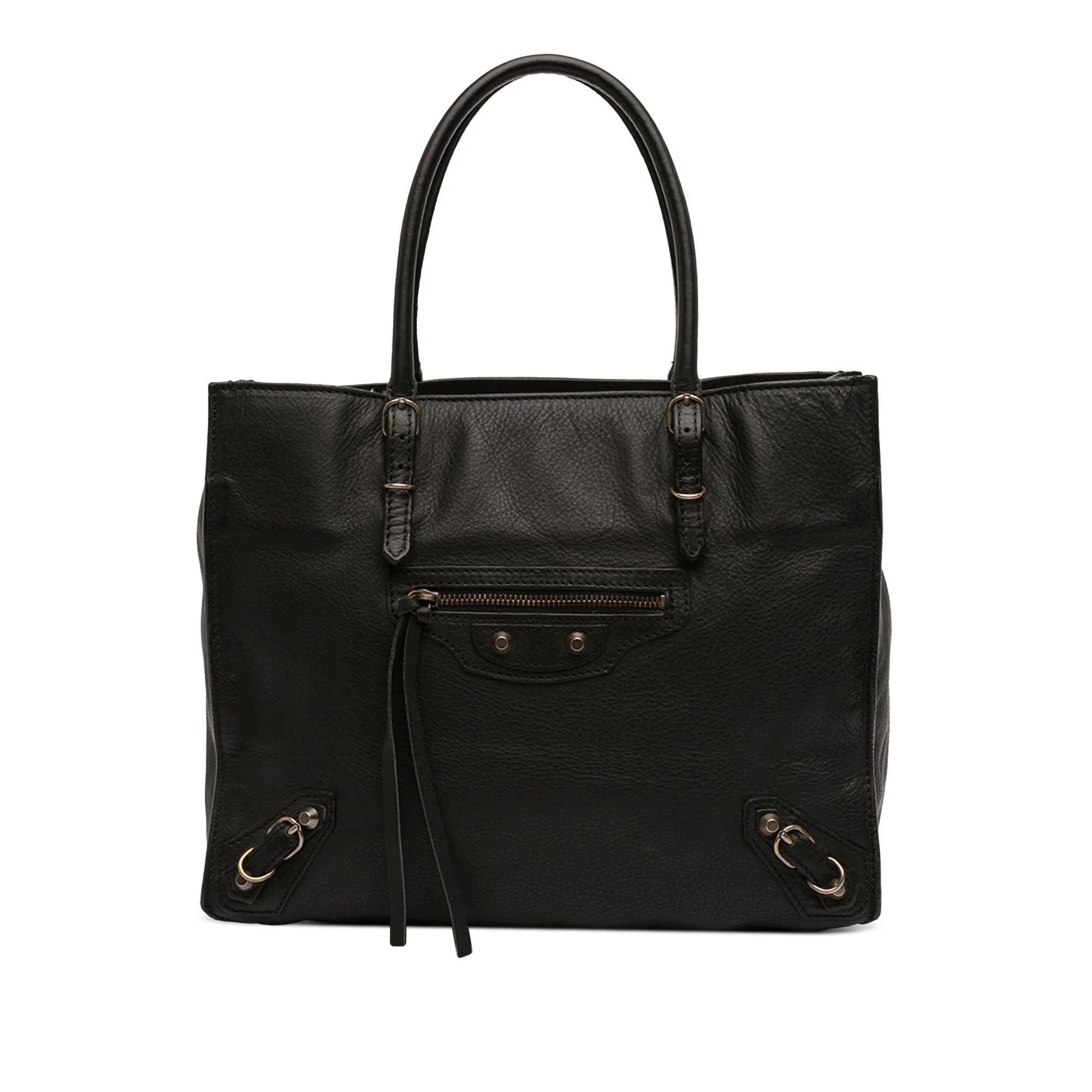 Papier leather handbag