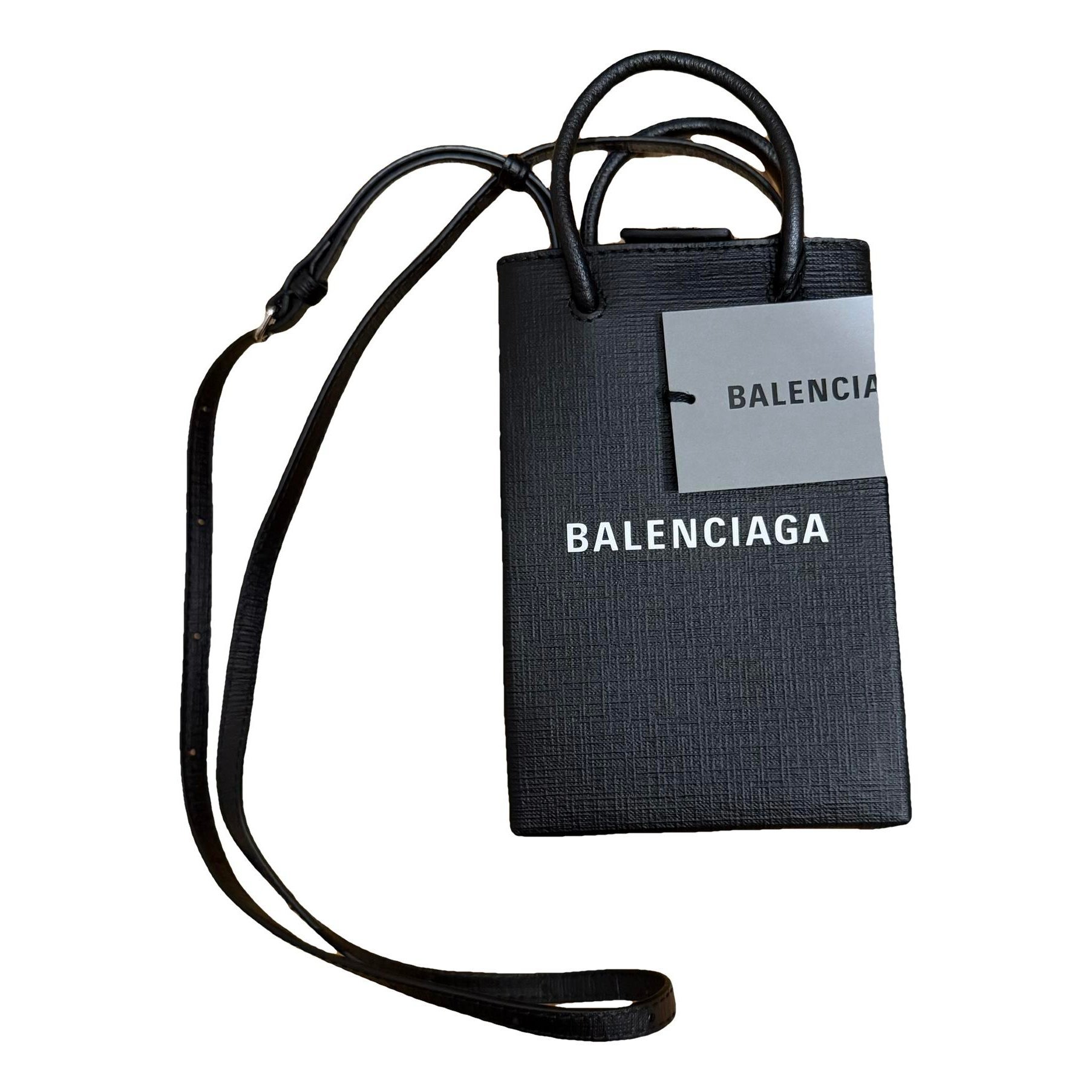 Leather clutch bag