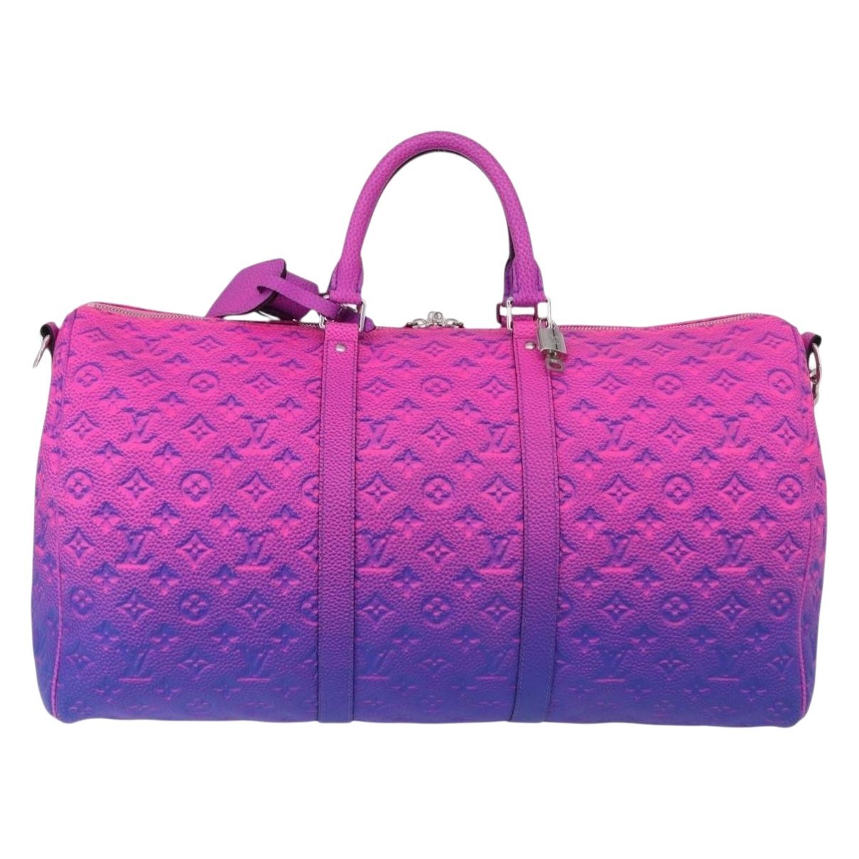 Keepall leather travel bag