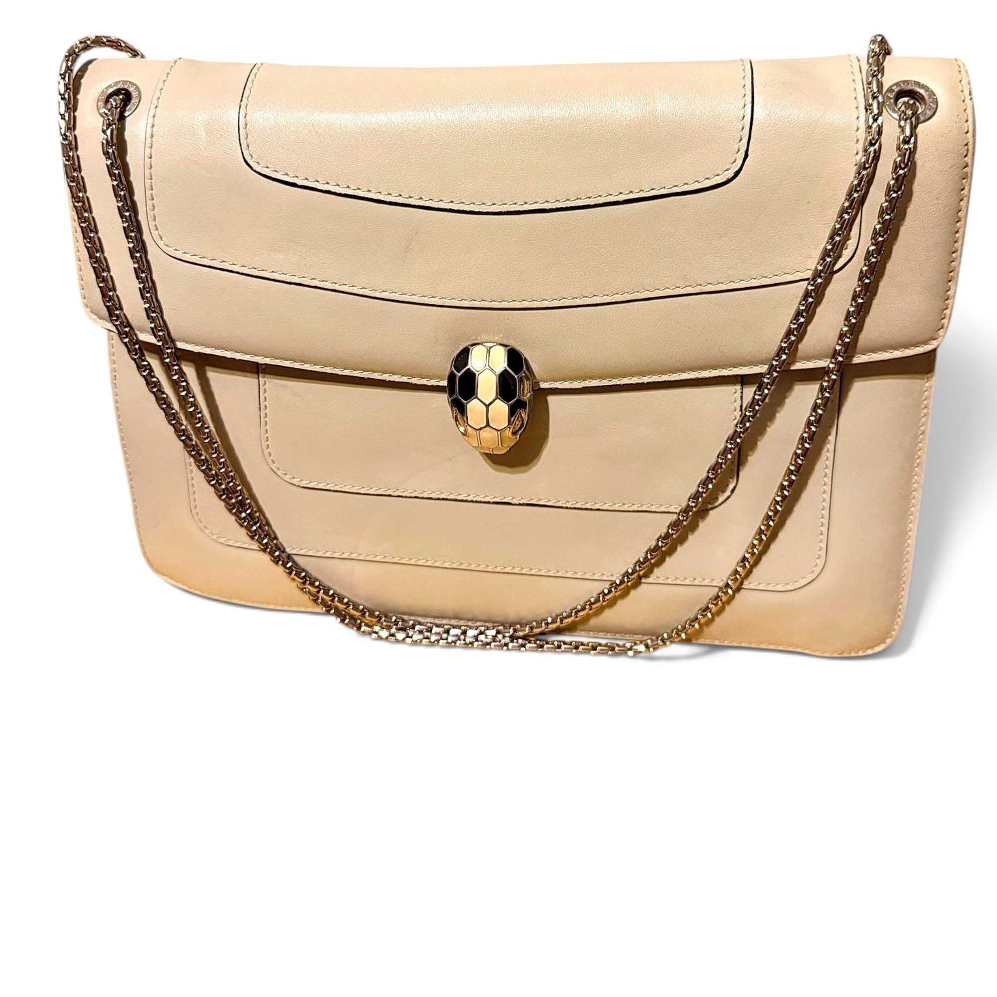 Serpenti leather handbag