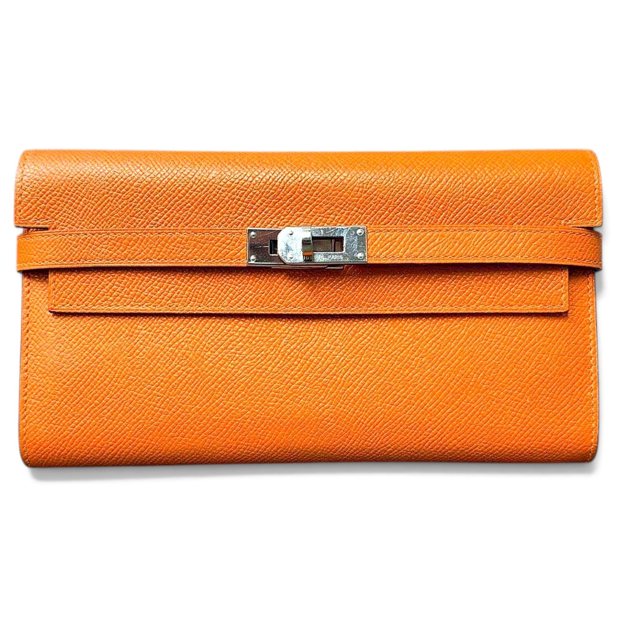 Hermes Kelly Handbag Orange 7787