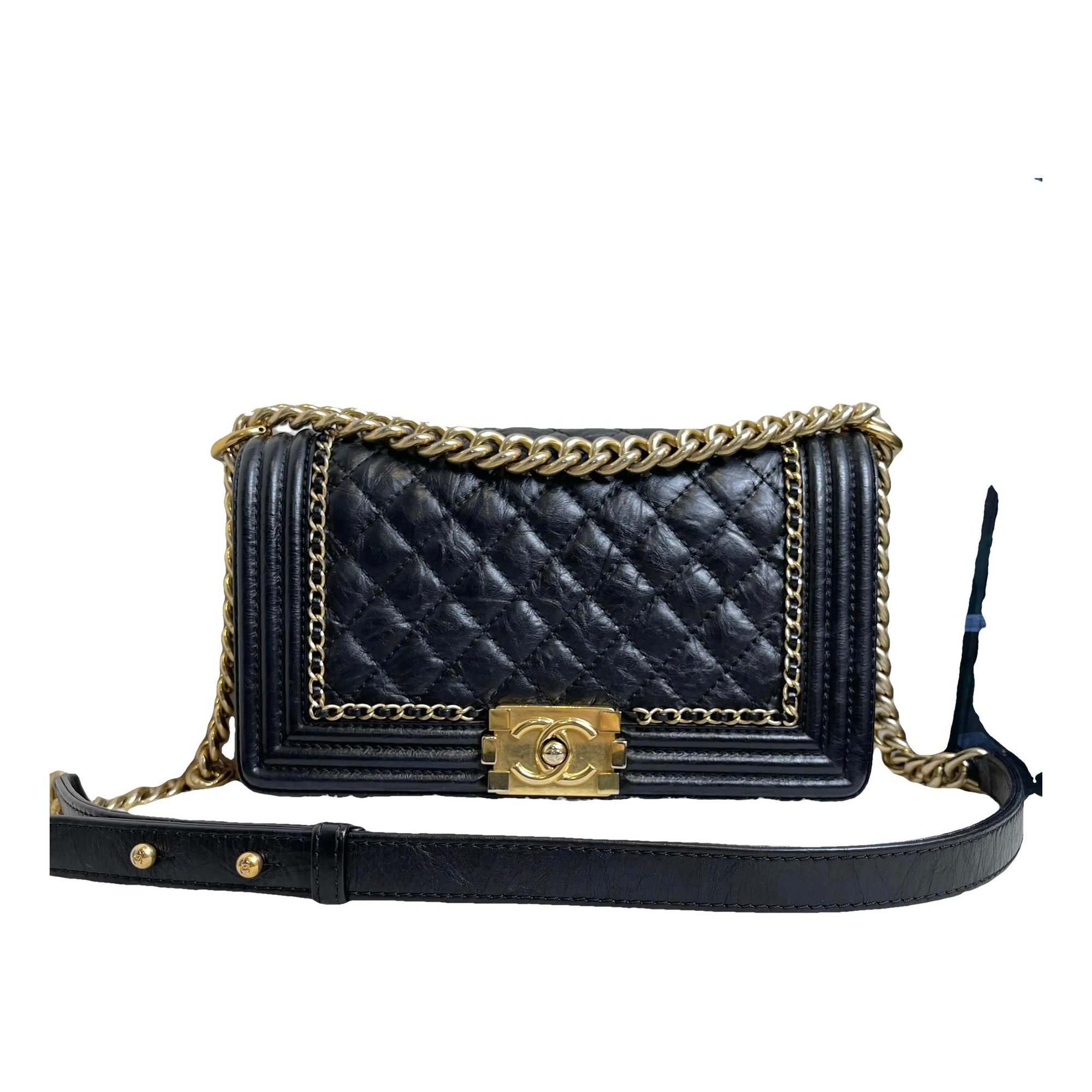 Boy leather crossbody bag