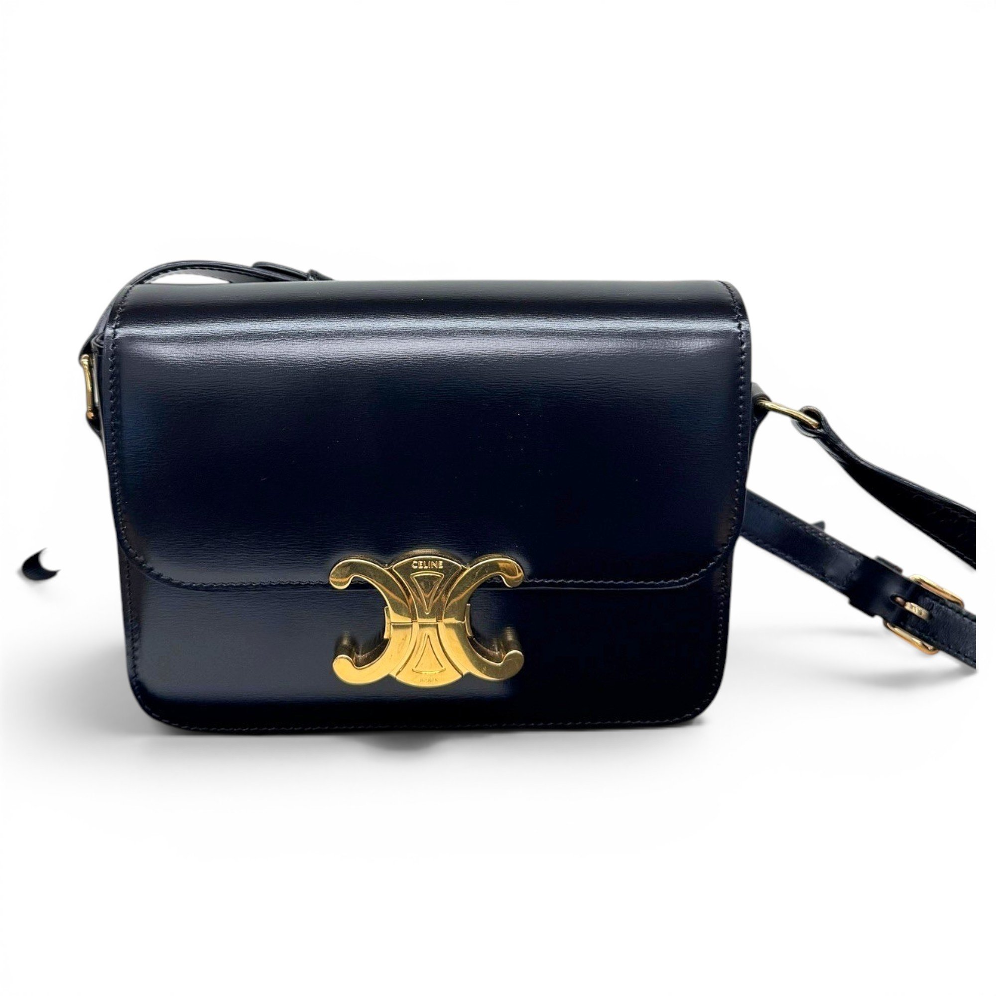 Triomphe leather handbag