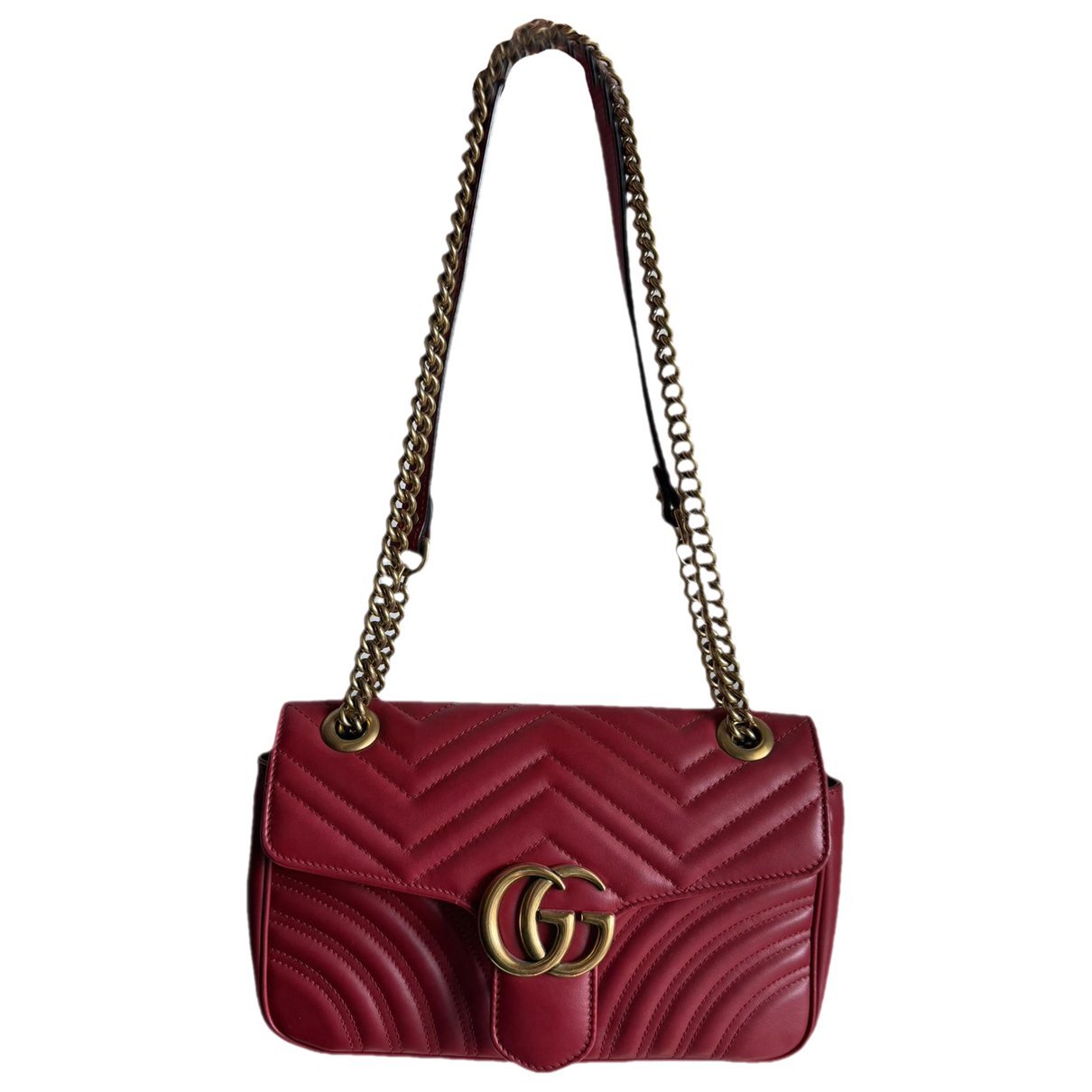 GG Marmont Flap leather crossbody bag