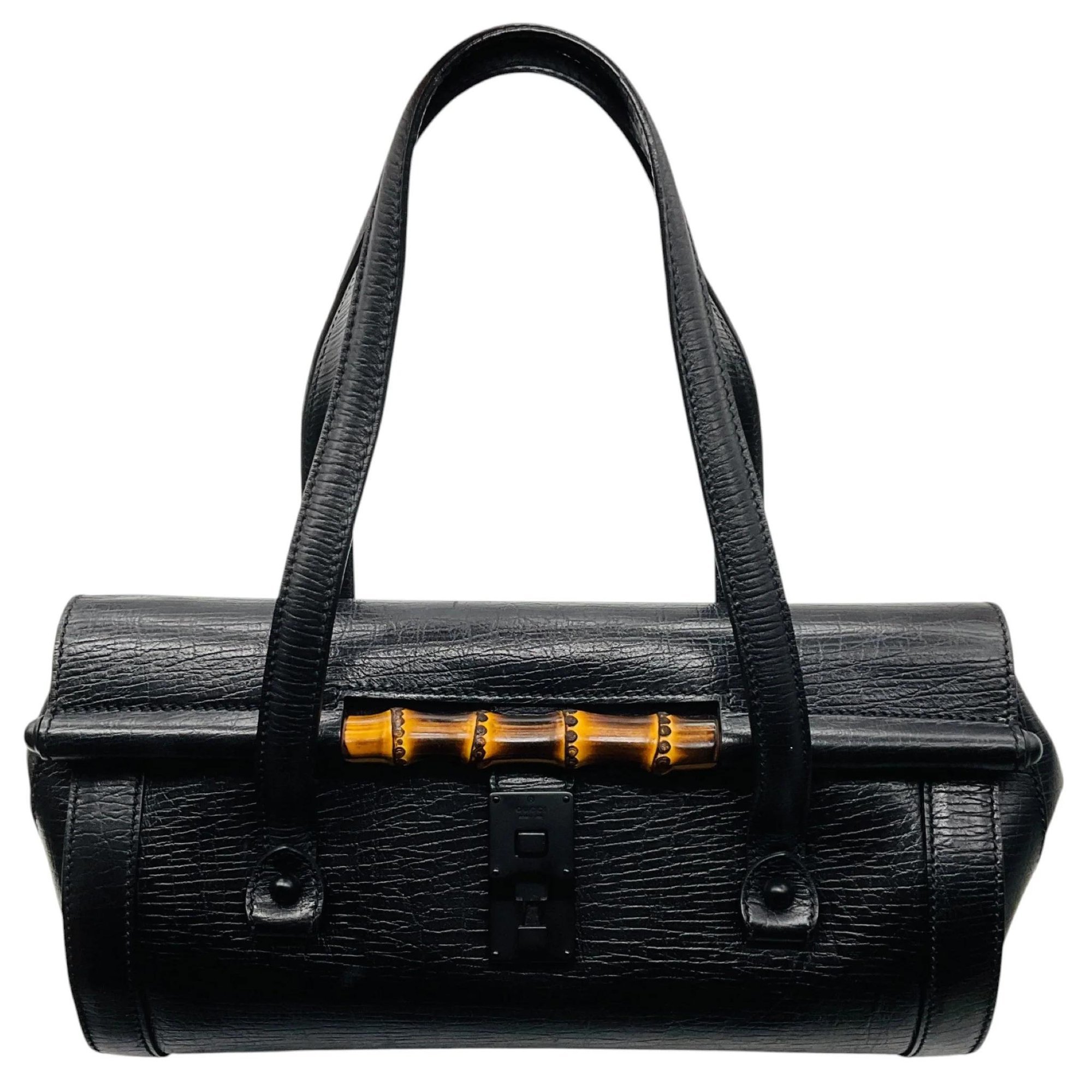 Bamboo leather handbag