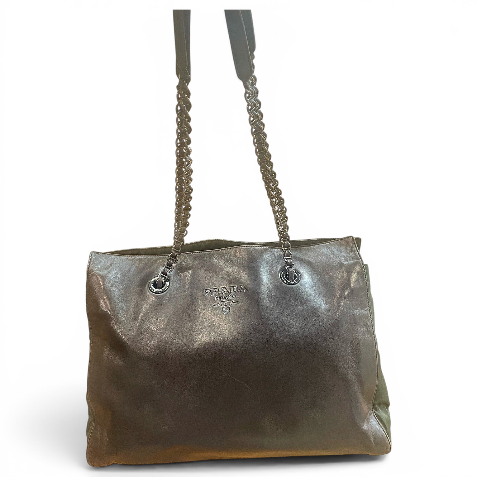 Leather tote
