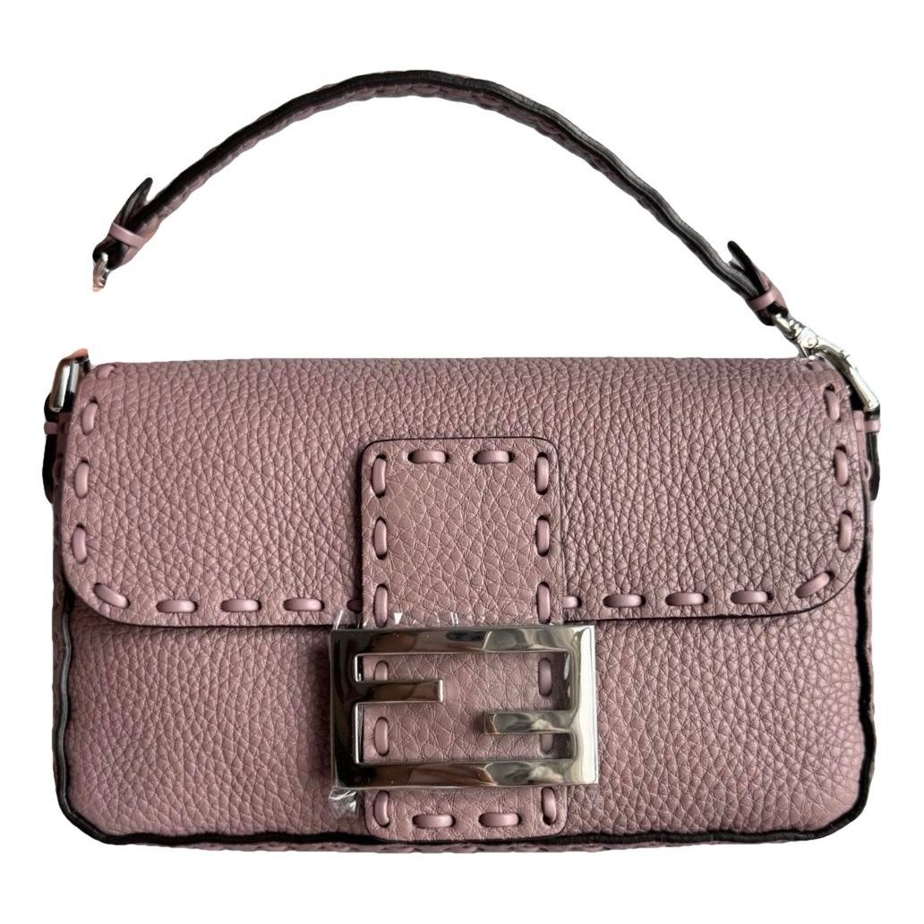 Baguette leather handbag