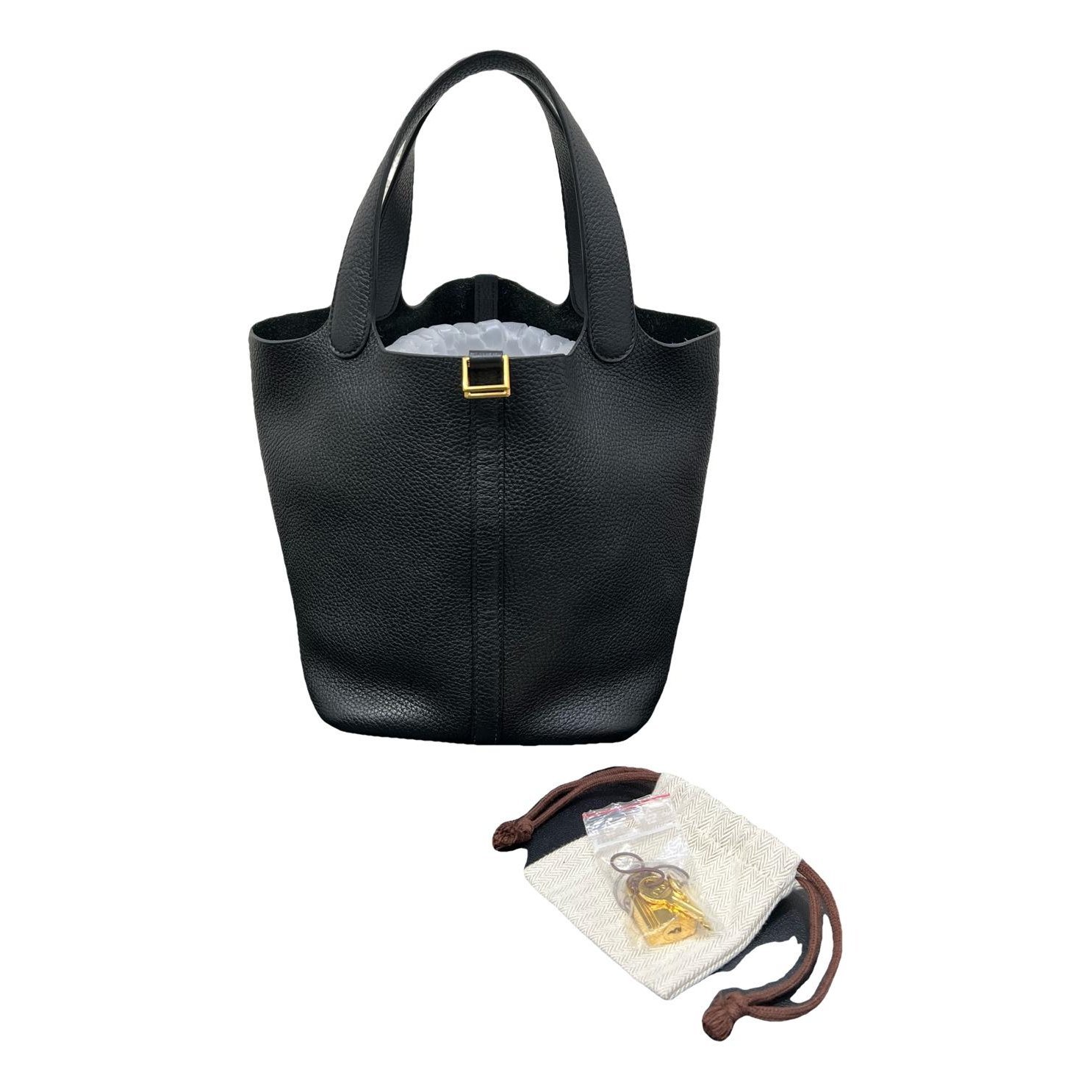 Picotin leather handbag