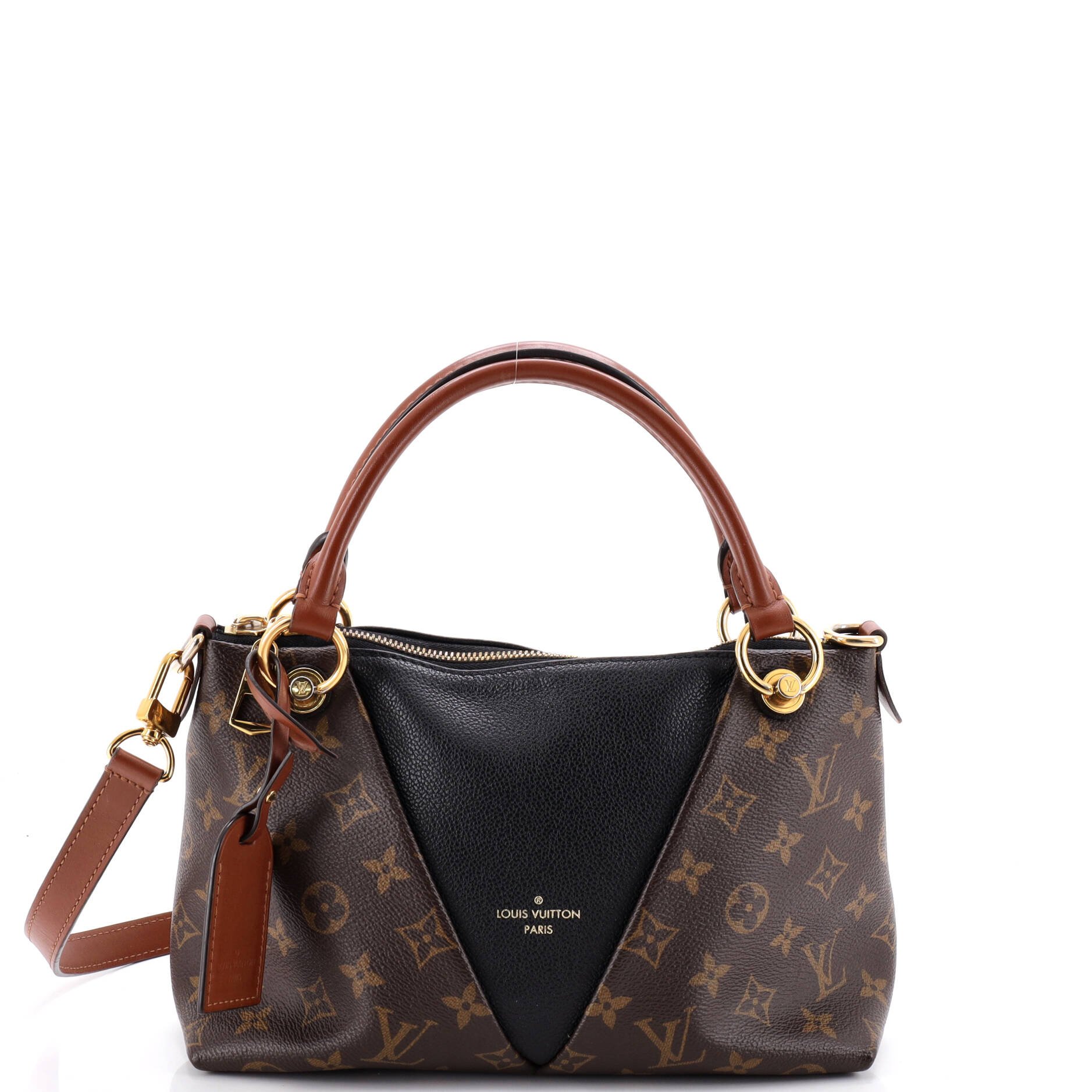 V Tote Monogram Canvas and Leather BB