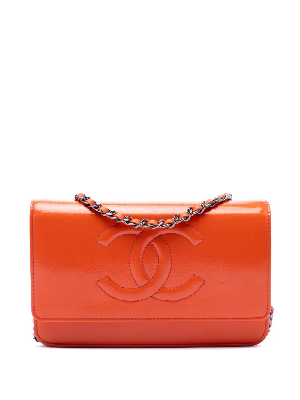 2014-2015 CC Patent Caviar Wallet On Chain crossbody bag