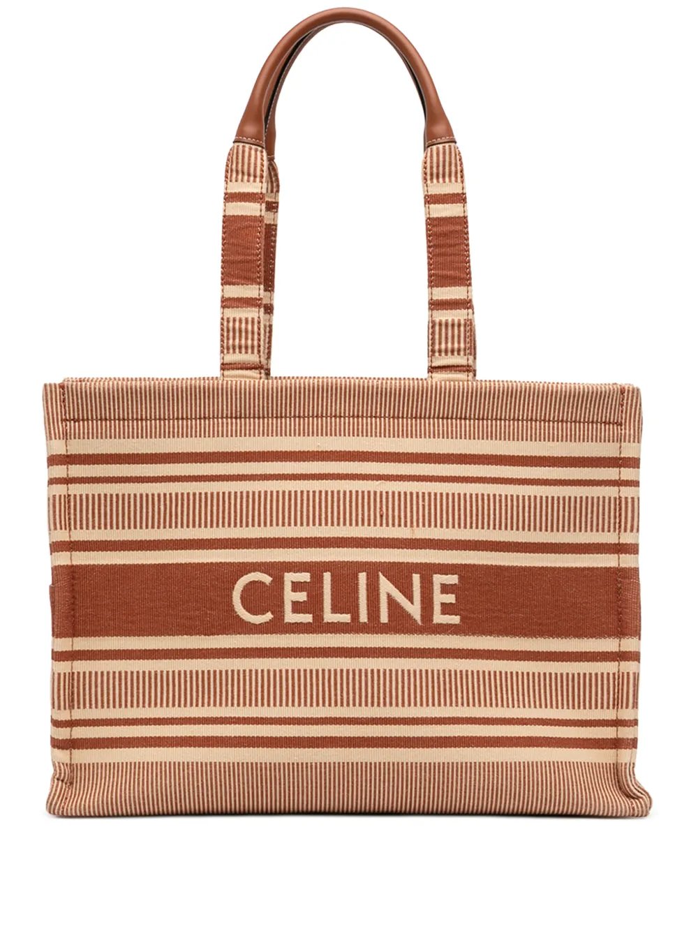 2024 Large Striped Canvas Cabas Thais tote bag