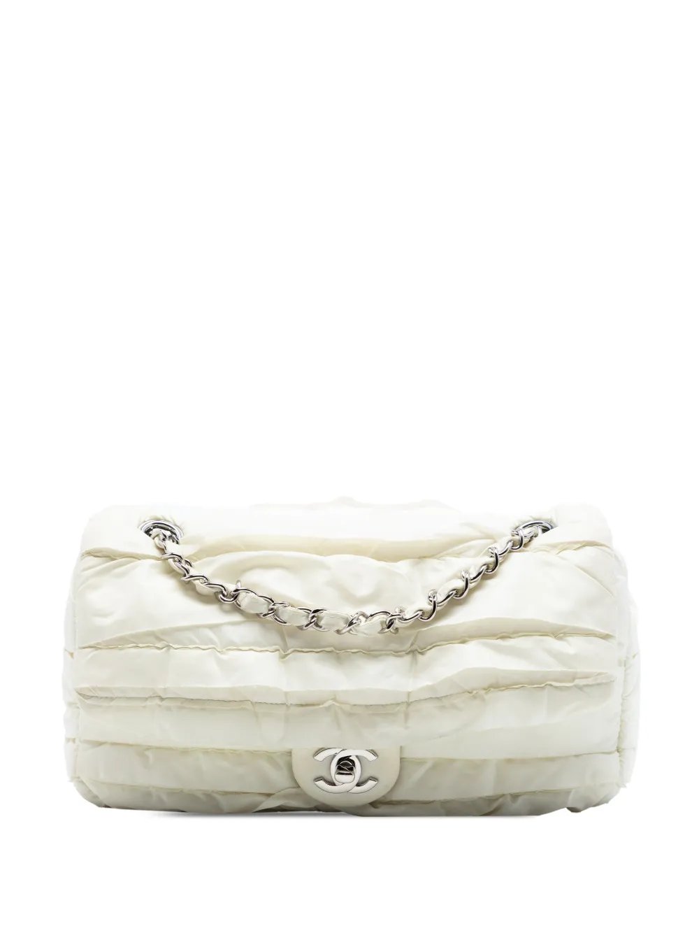 2019 CC Nylon Ruffled Single Flap shoulder bag