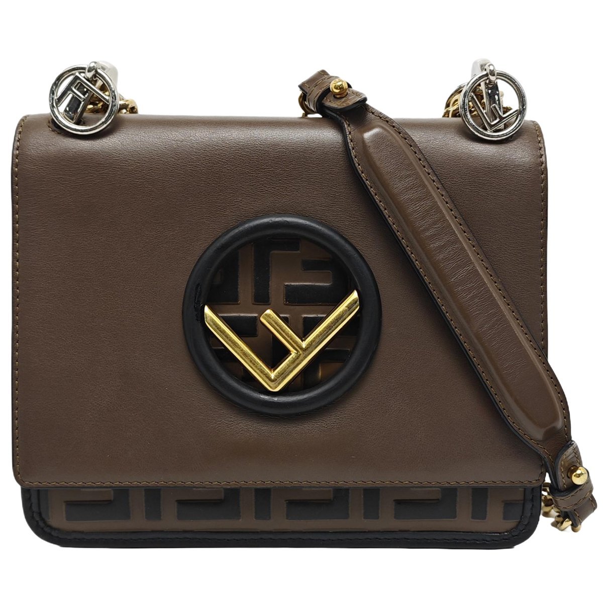 Kan I Logo leather handbag