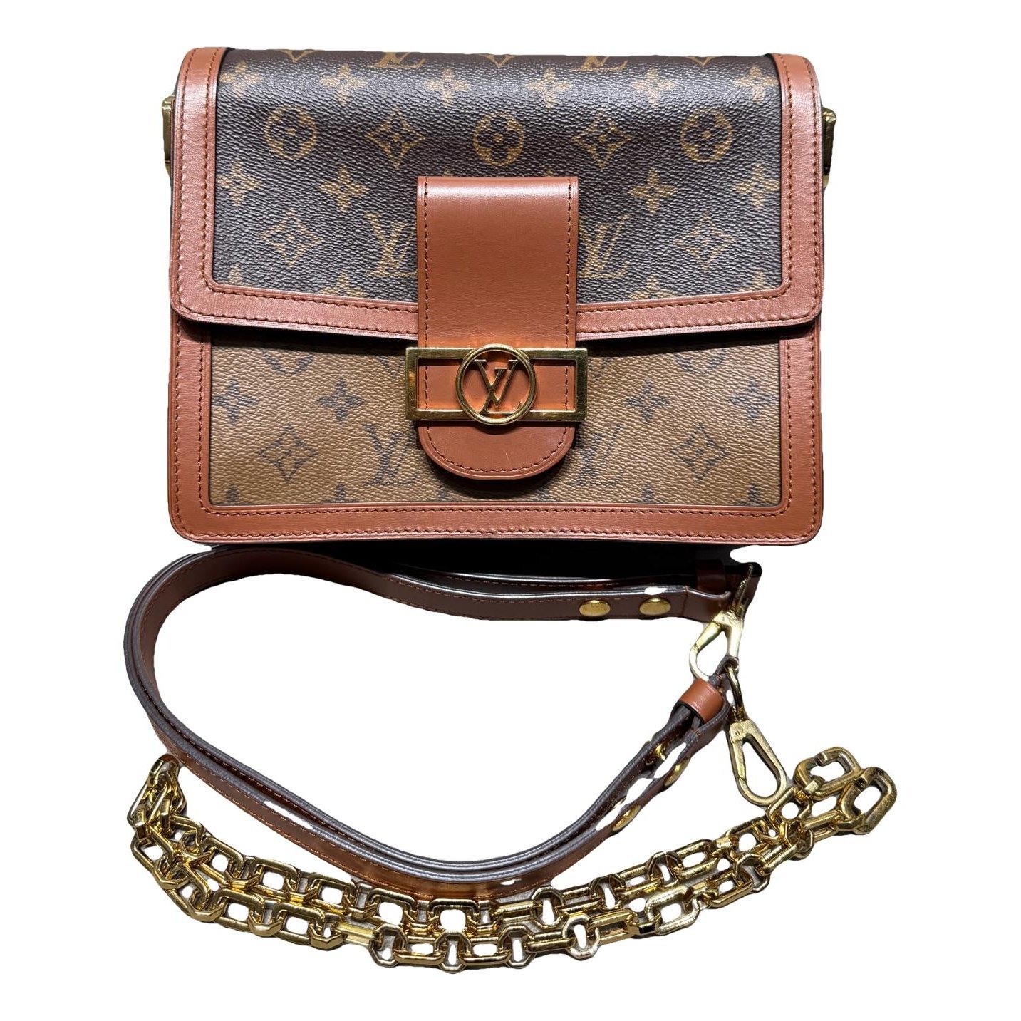 Dauphine leather handbag