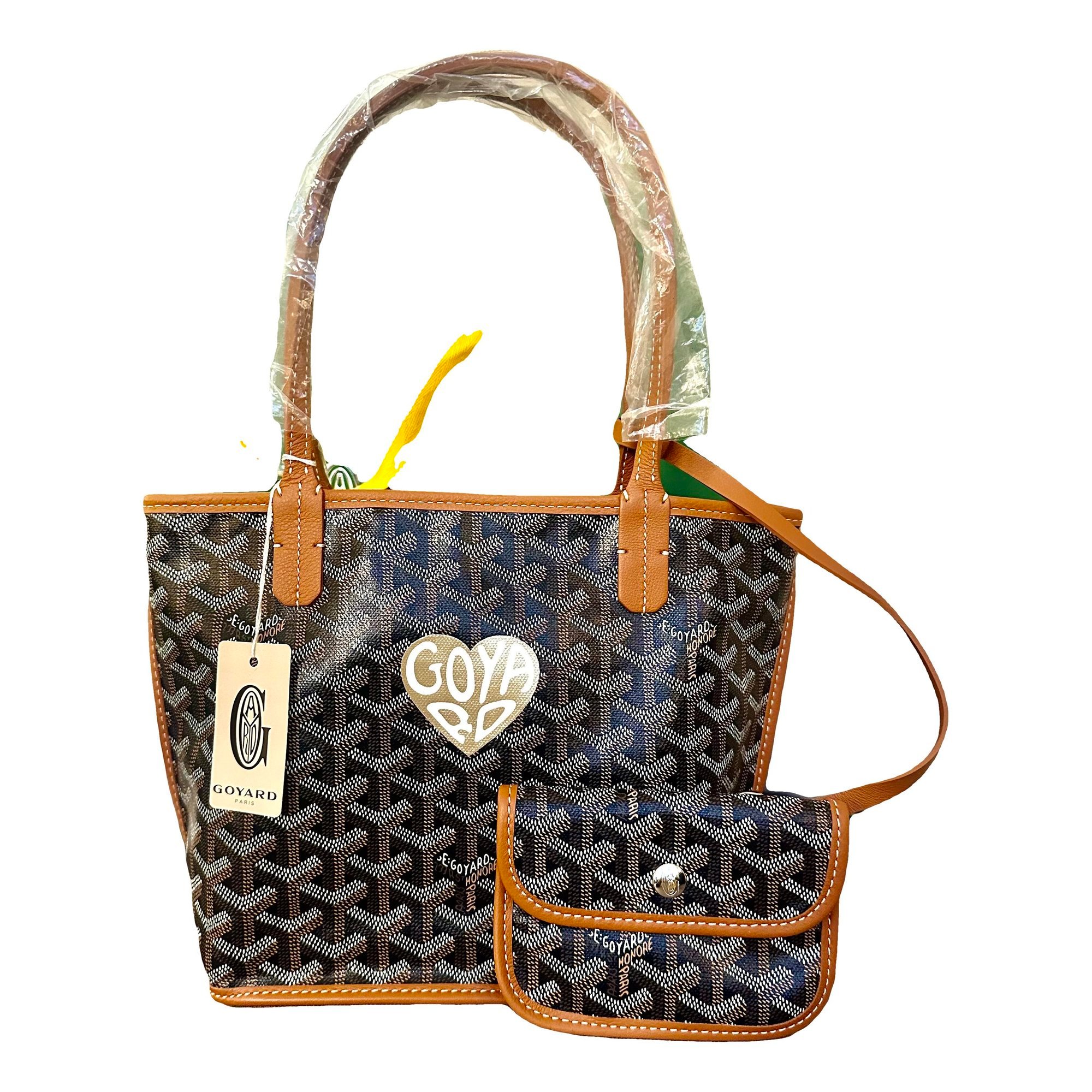 Goyard Anjou leather handbag