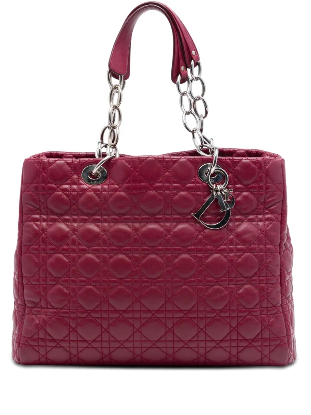 2011 Large Lambskin Cannage Lady Dior Soft Shopping tote bag