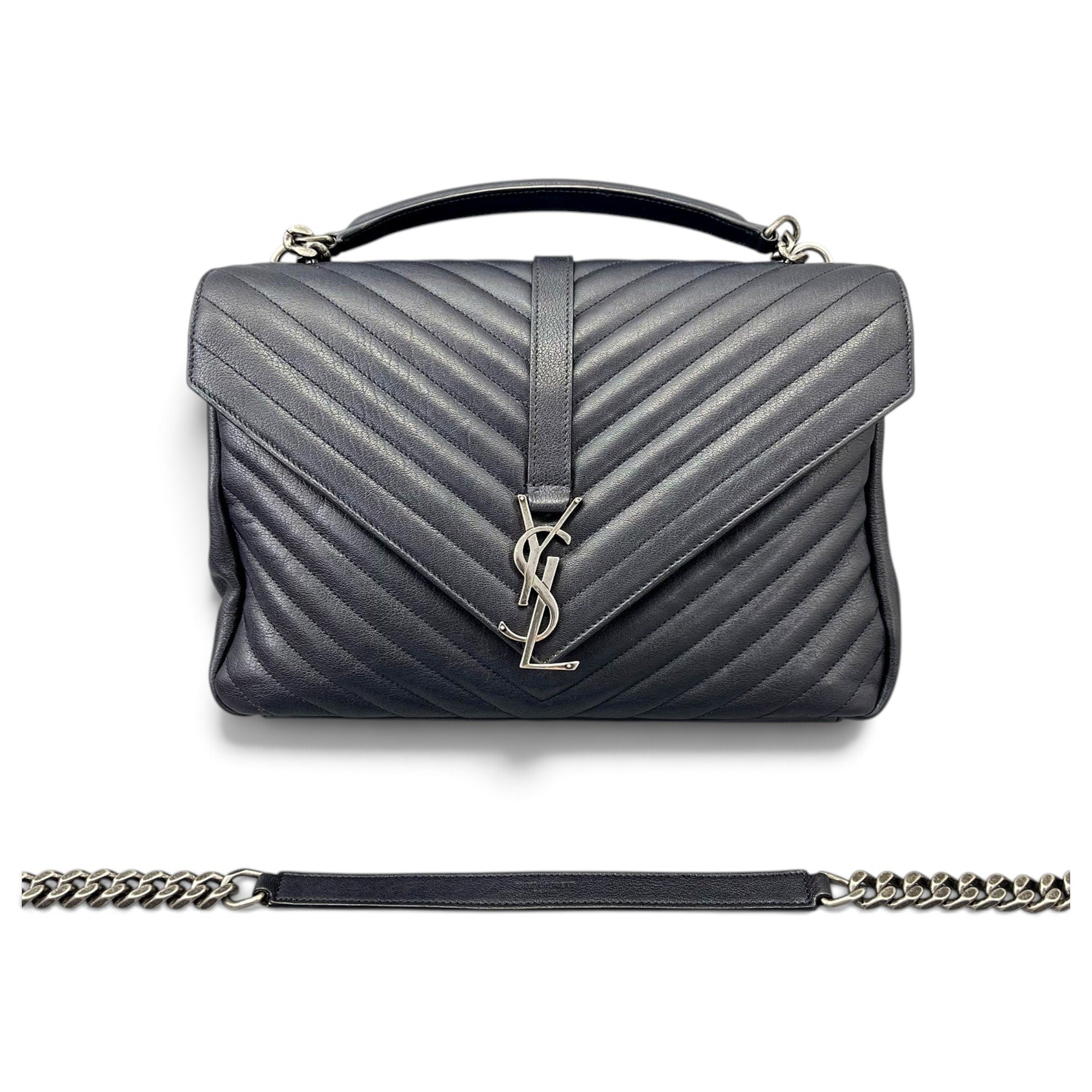 Collége monogramme leather handbag