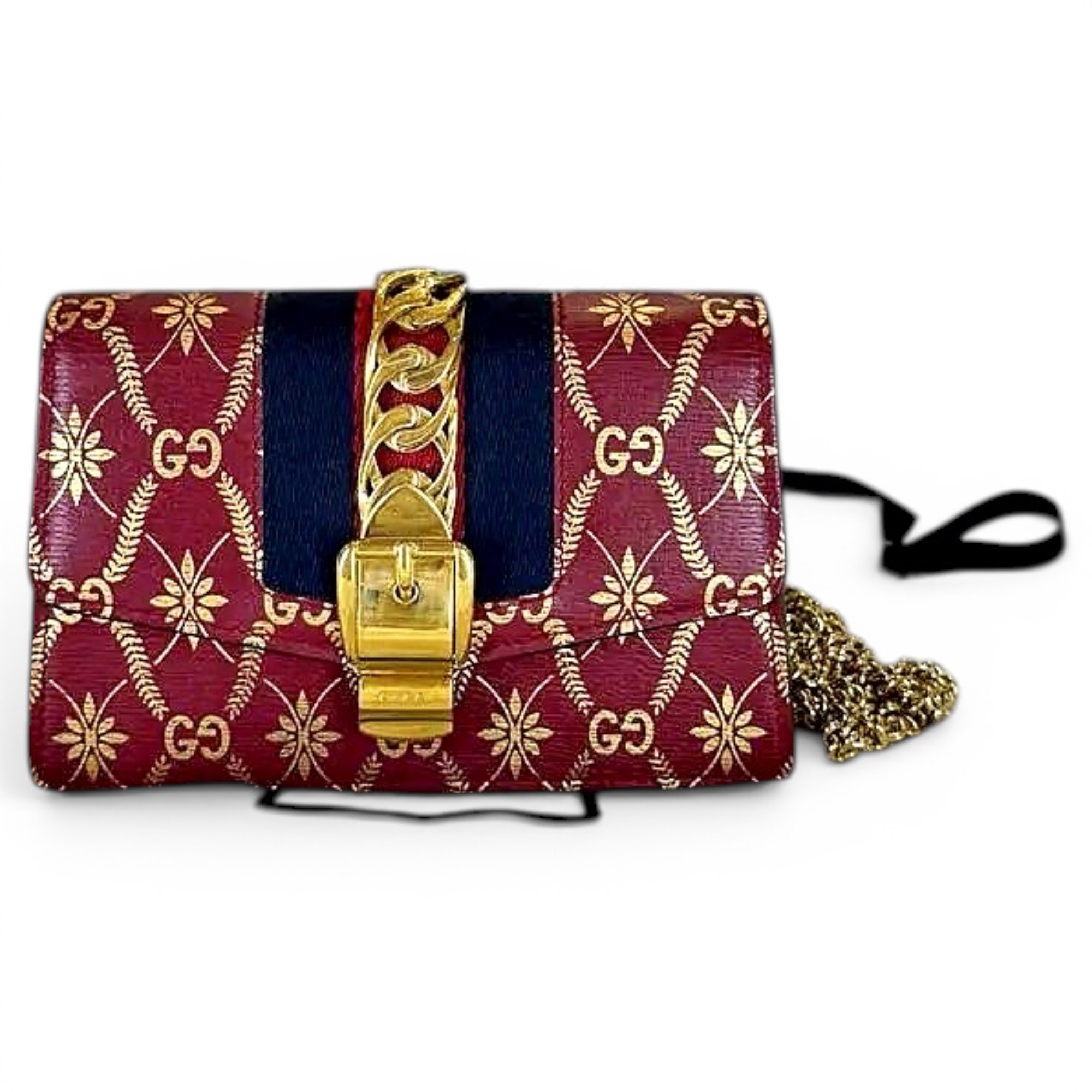Sylvie Flap Chain leather crossbody bag