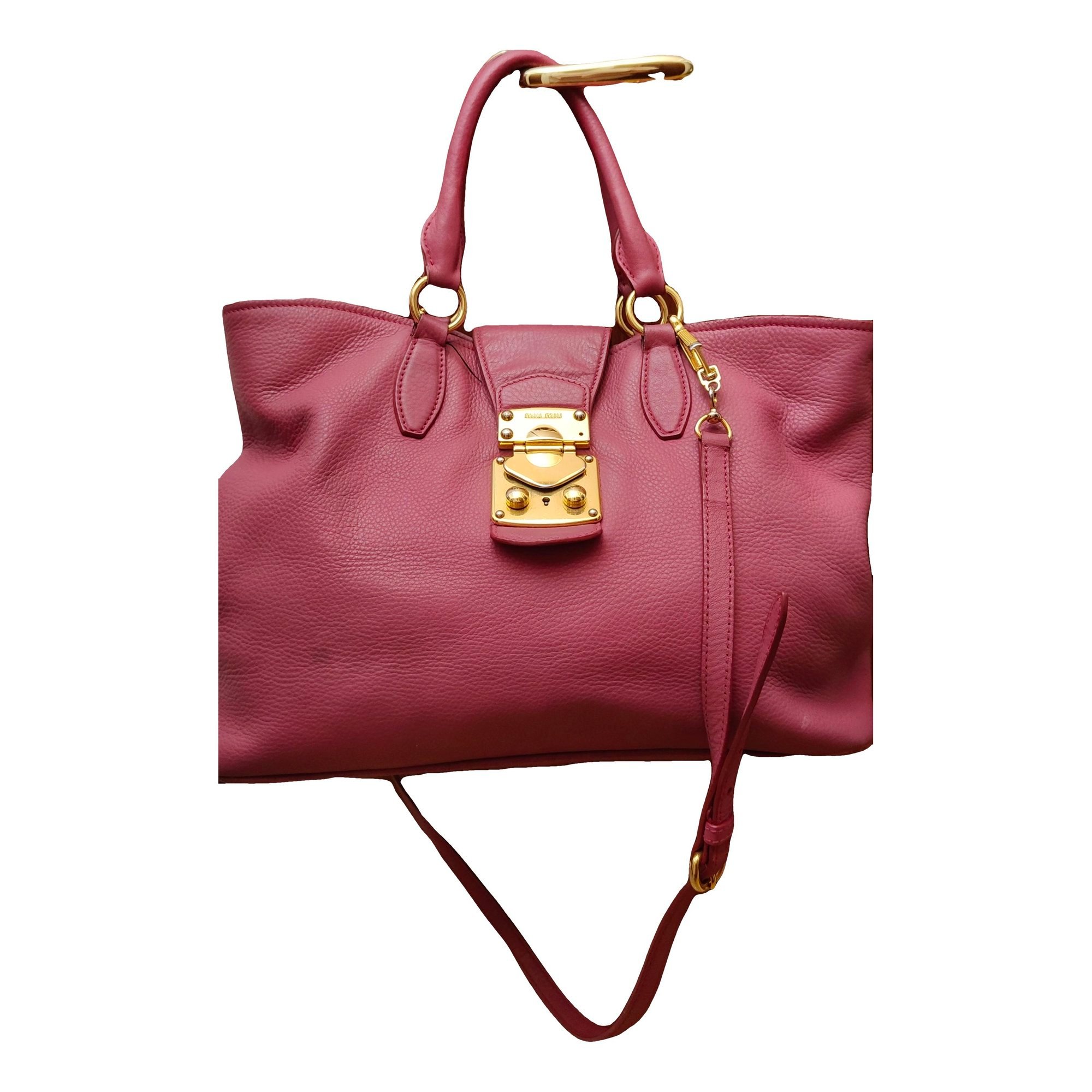Miu Miu Vitello leather tote