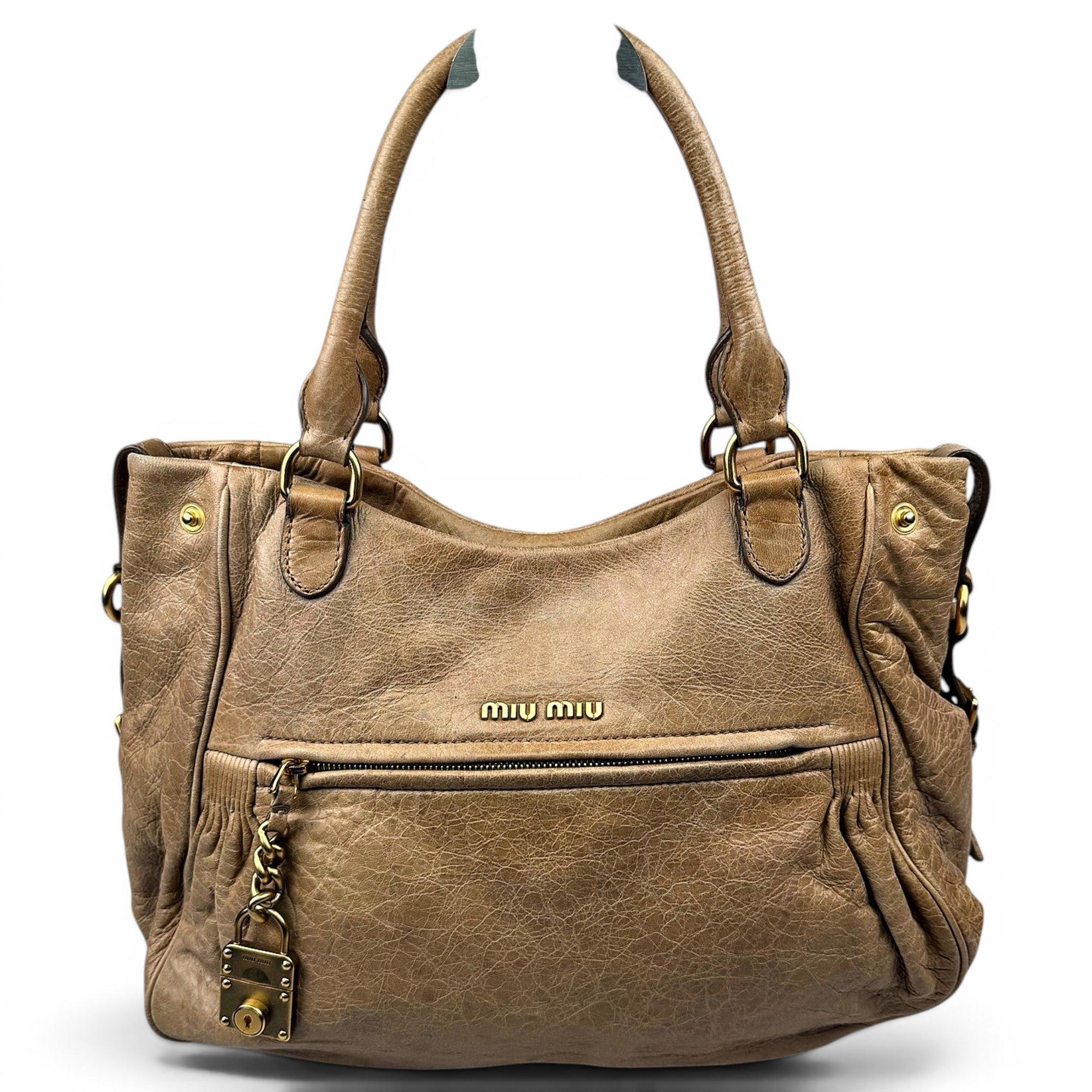 Vitello leather handbag