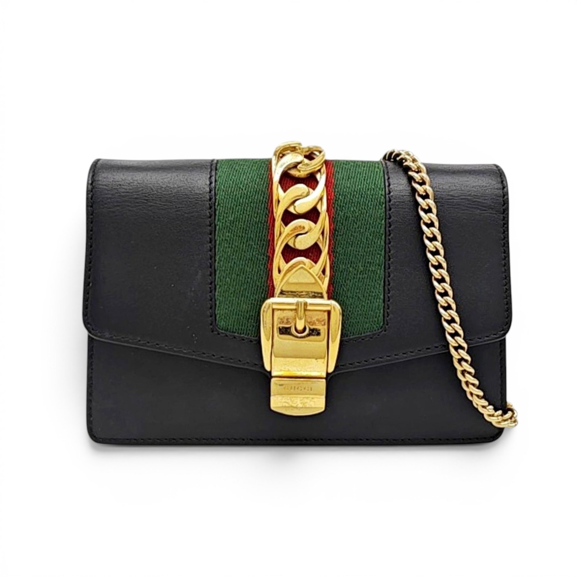 Sylvie Chain leather crossbody bag