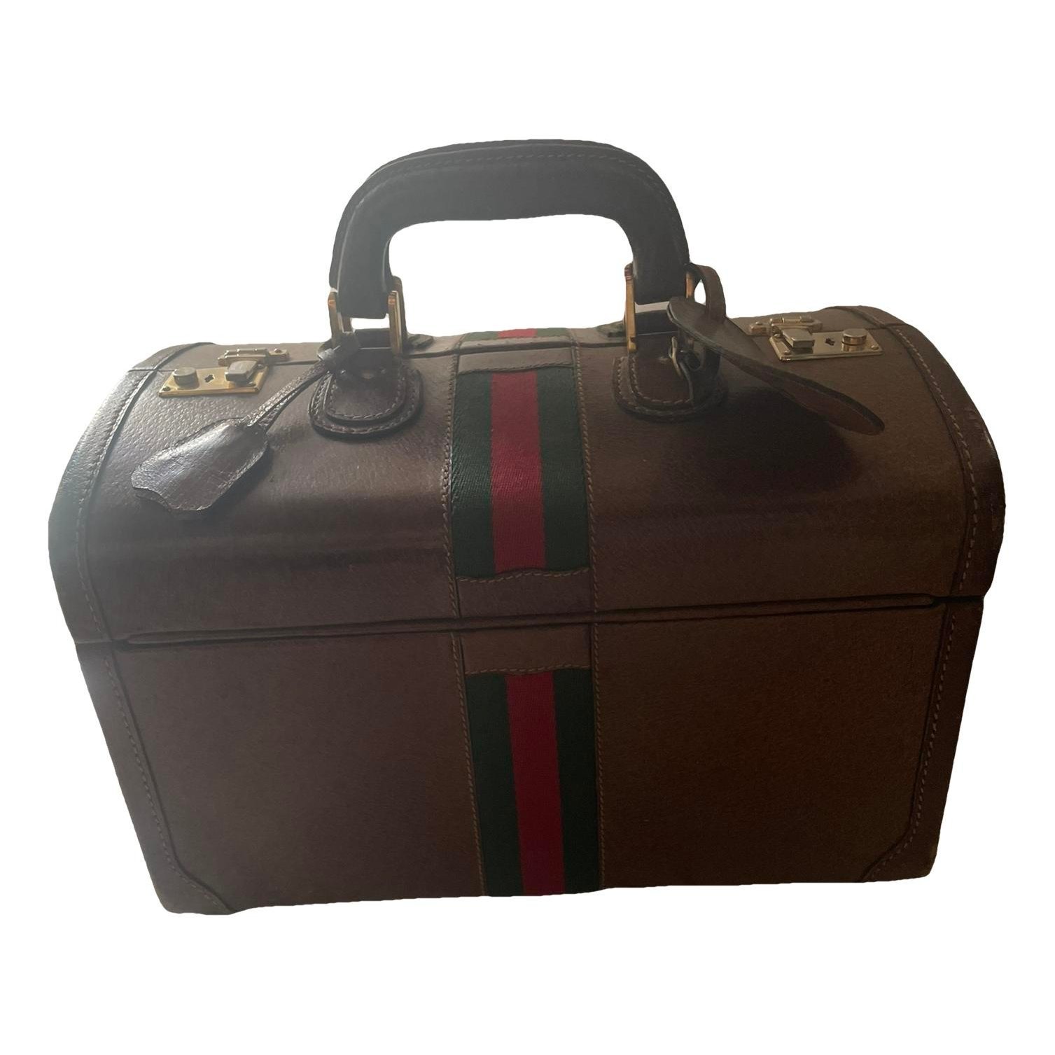 Leather vanity case