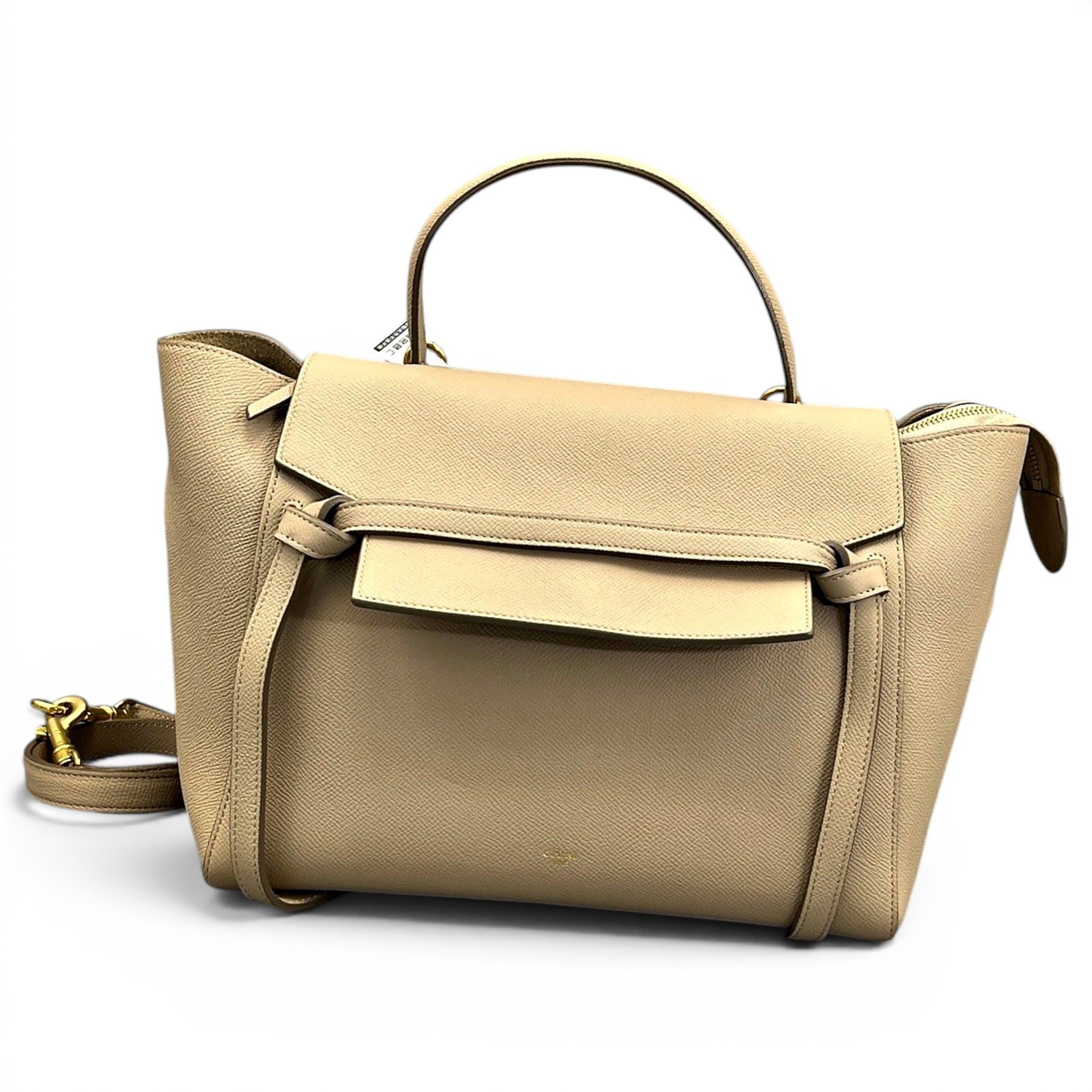 Belt leather handbag