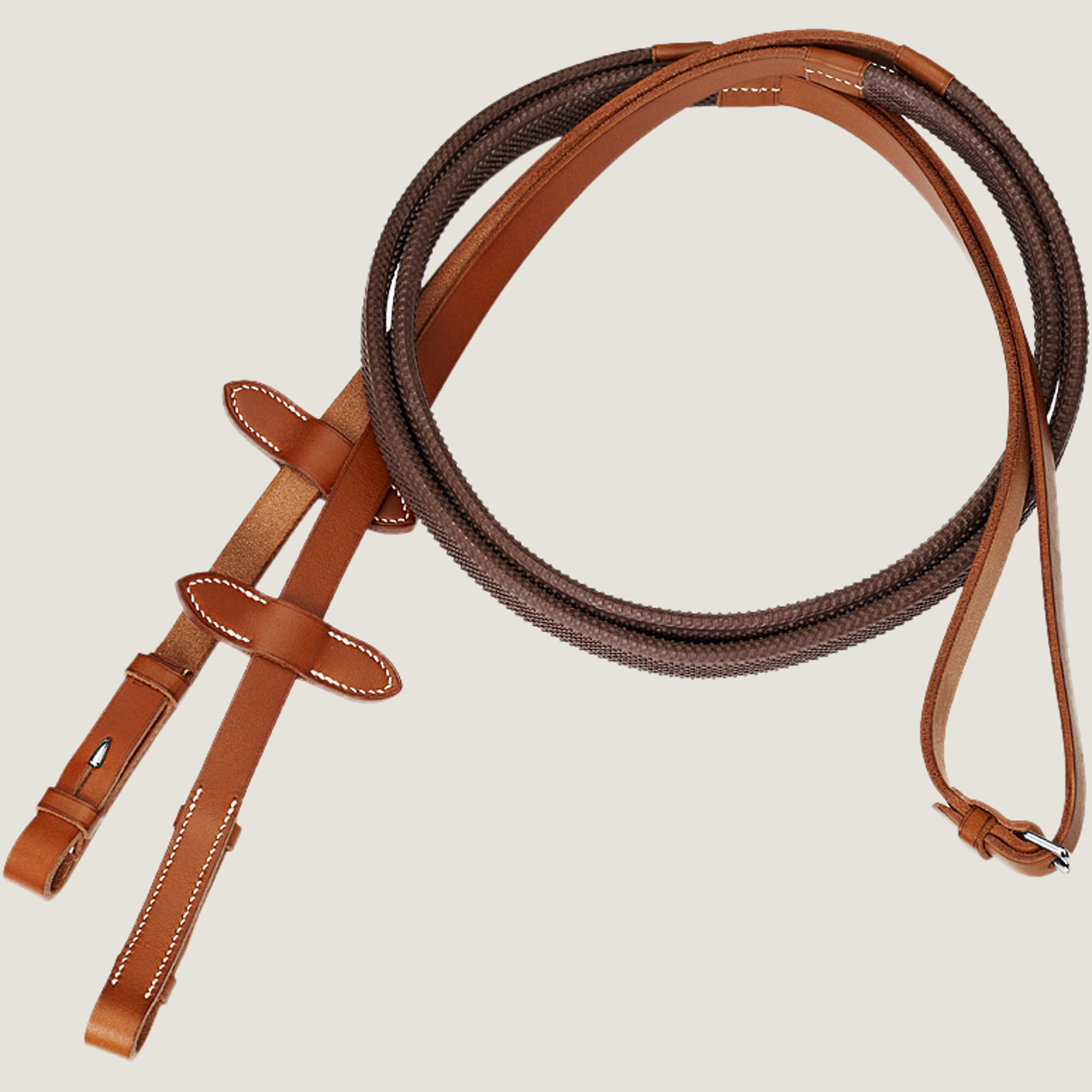 Rubber reins