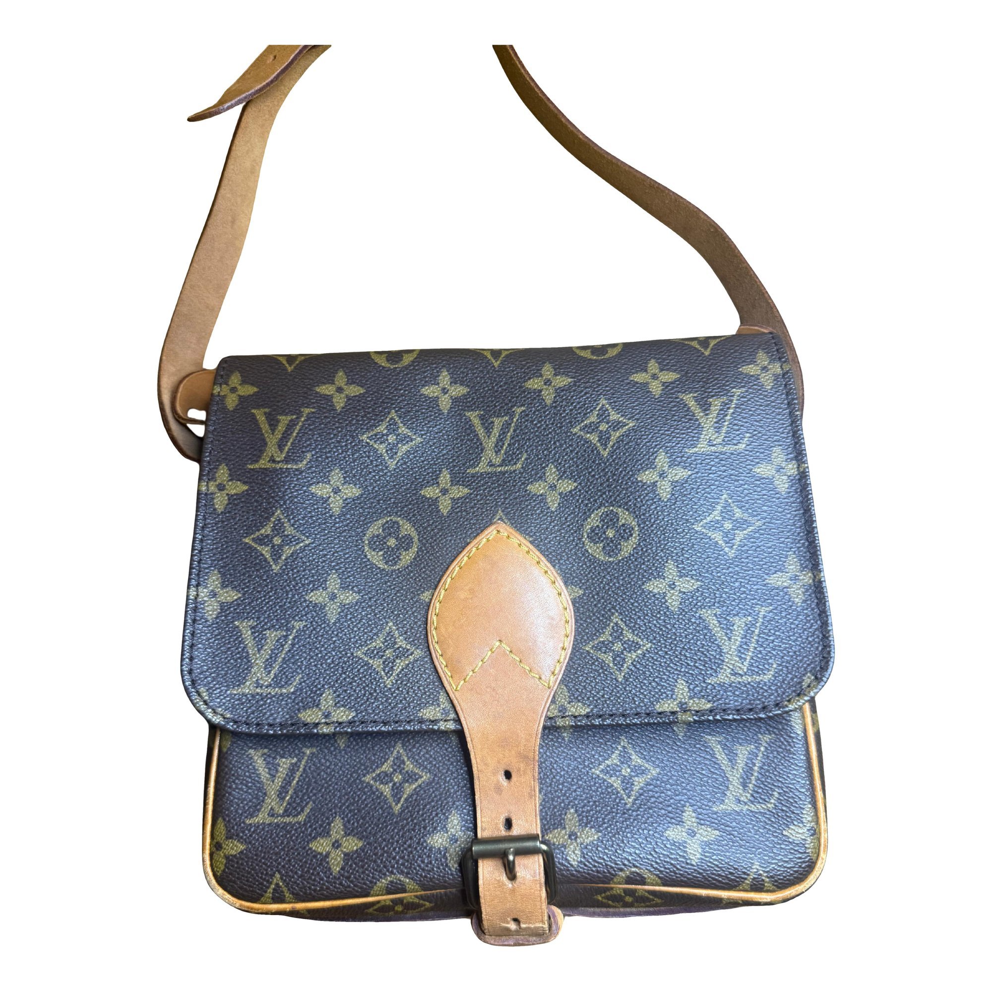 Cartouchière leather crossbody bag