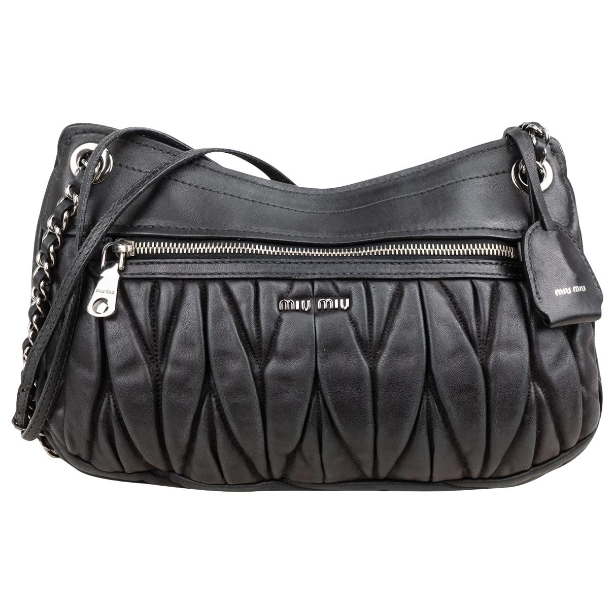 Matelassé leather crossbody bag
