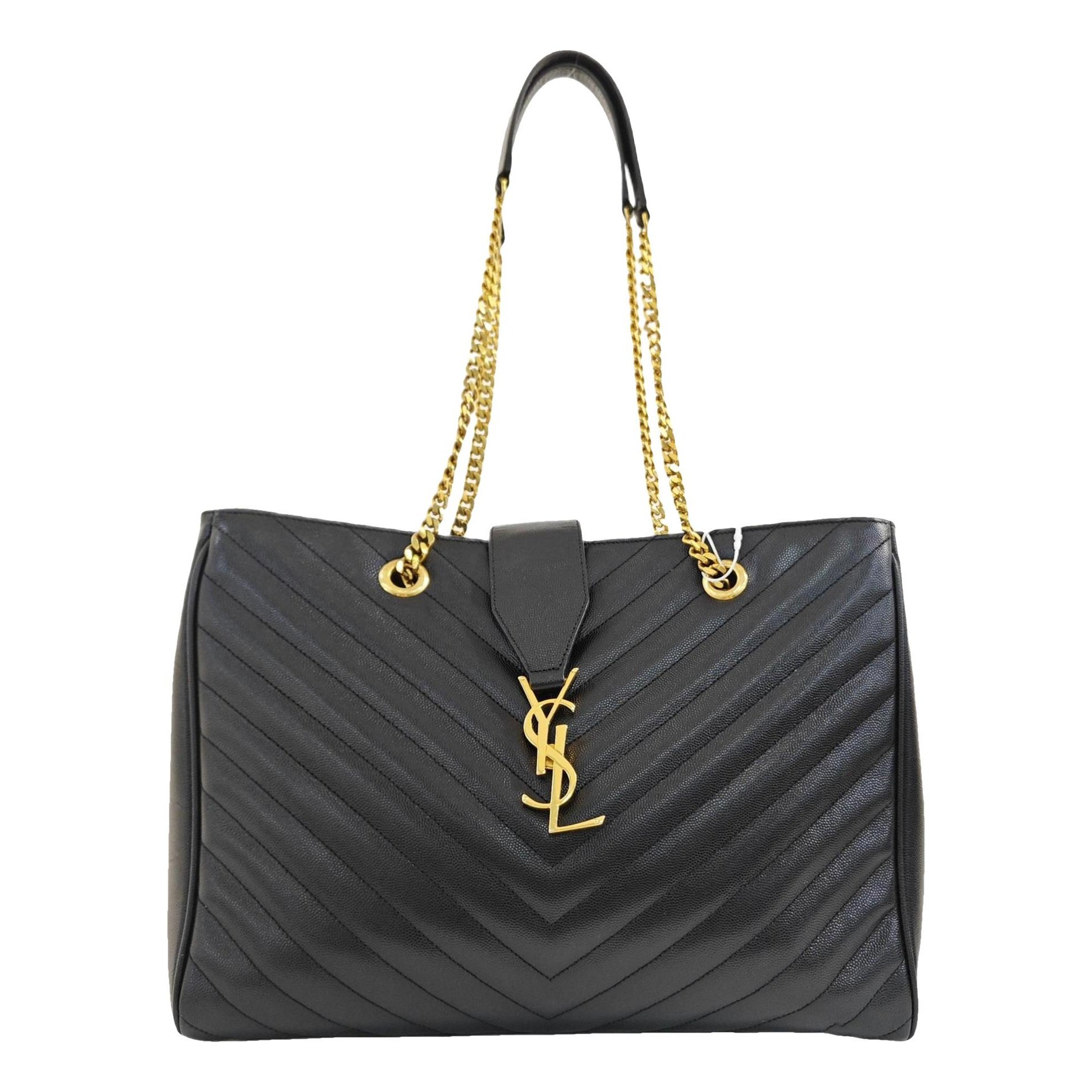 Shopping monogramme leather handbag