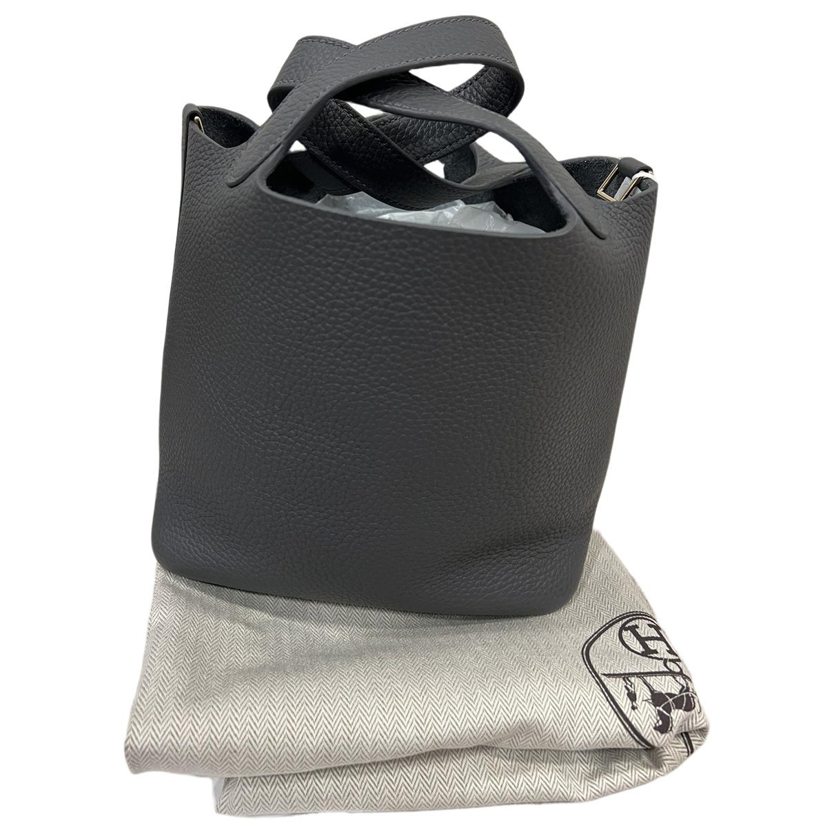 Picotin leather tote