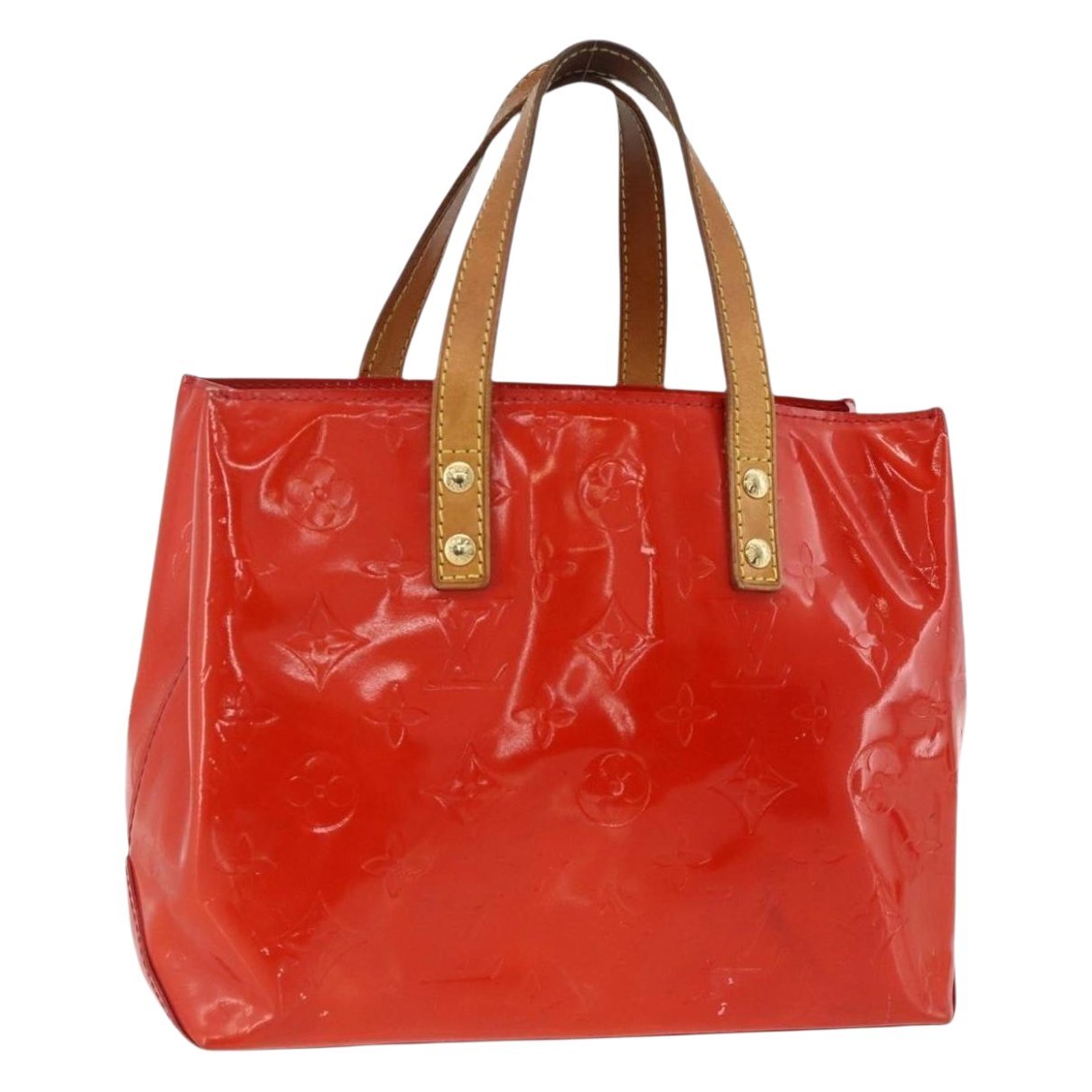 Reade patent leather handbag