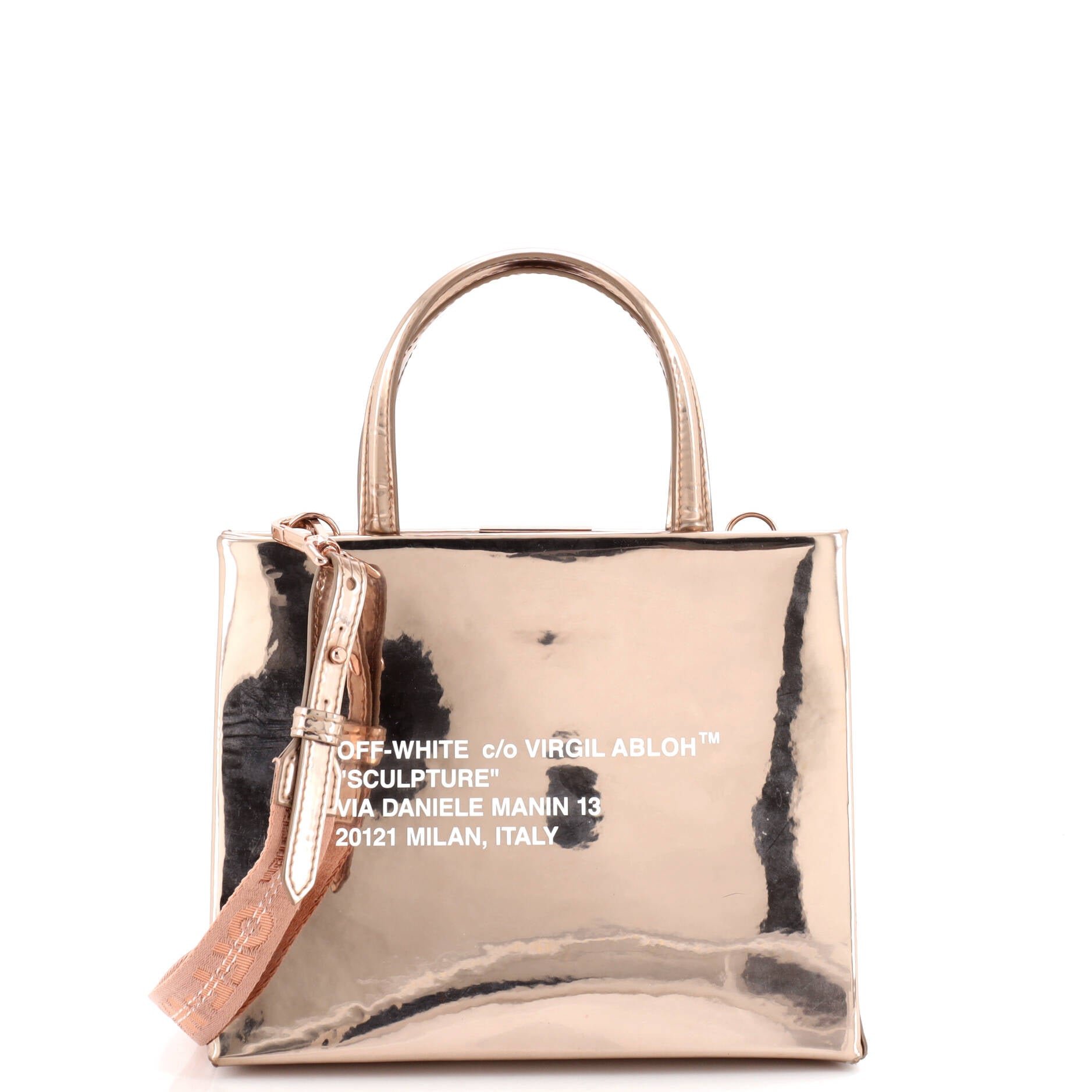Box Tote Printed Patent Mini