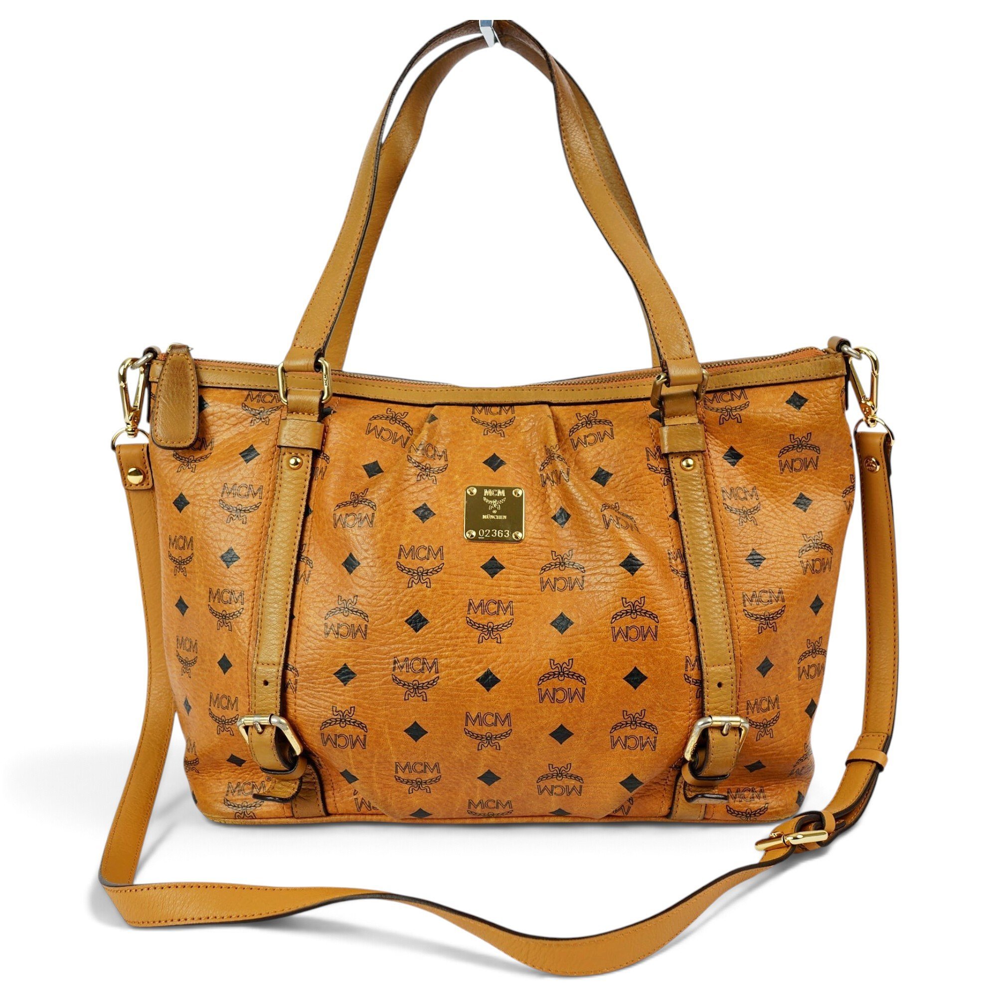 Leather tote