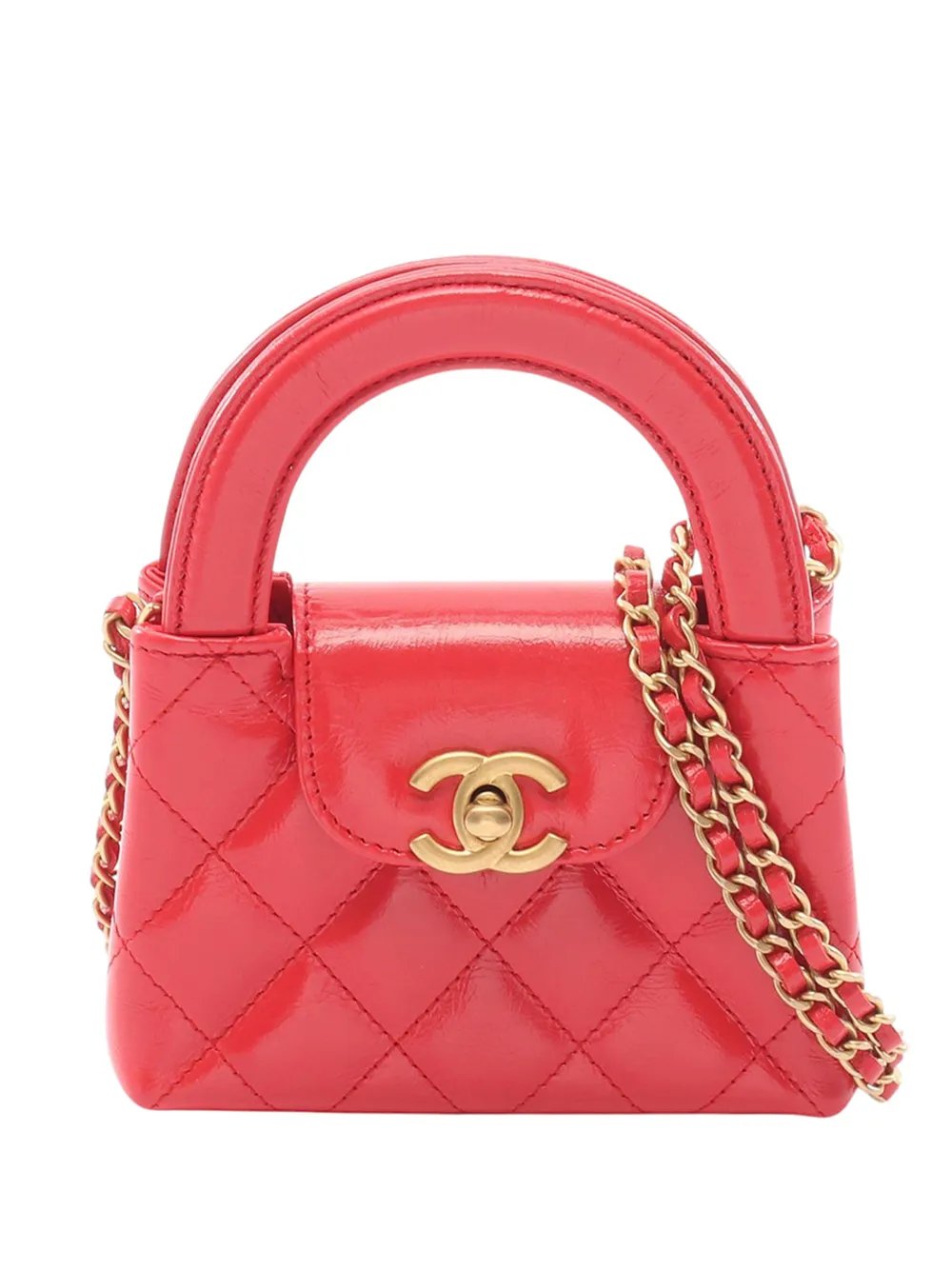 2021-2026 Nano Quilted Lambskin Kelly Shopper Bag satchel