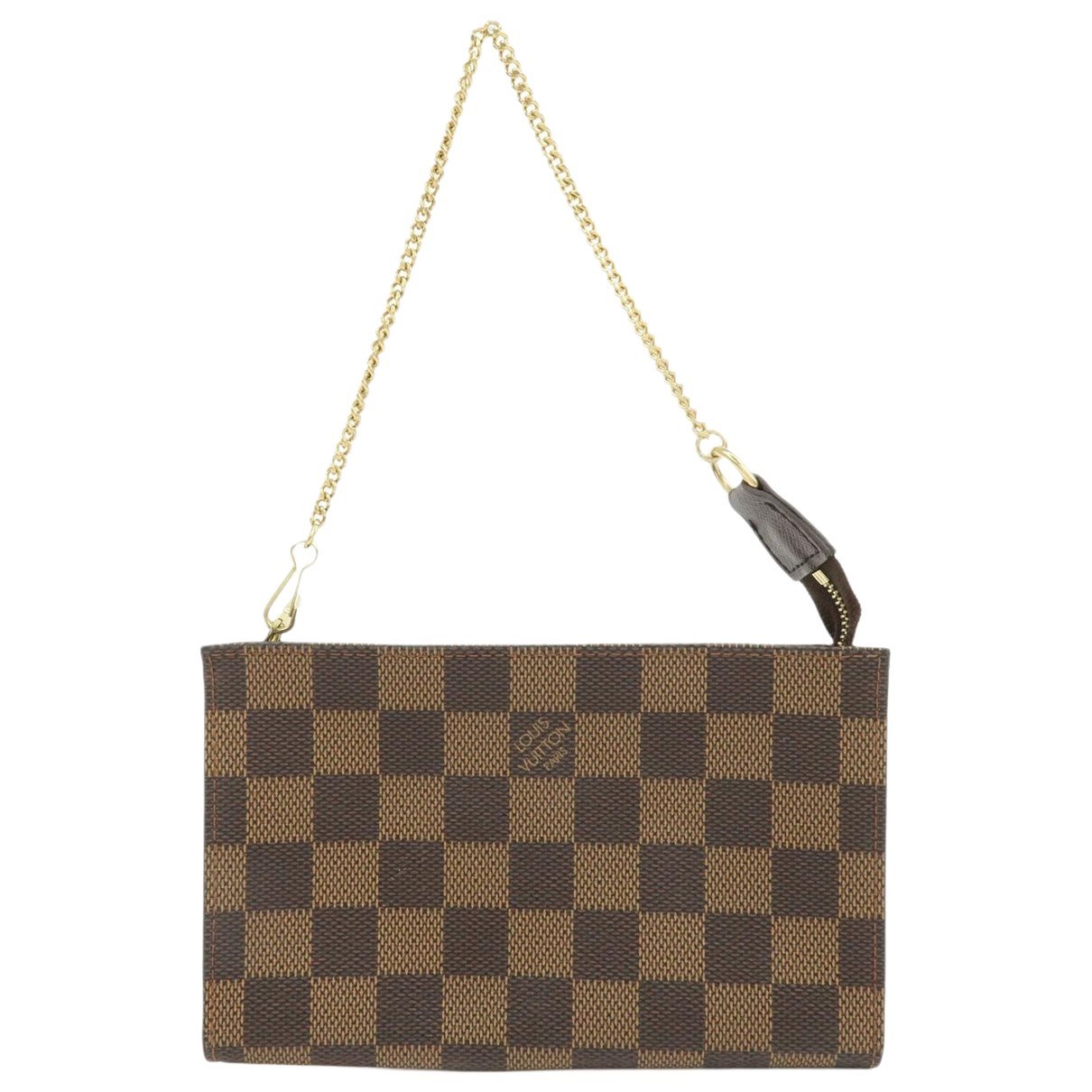 Double zip cloth clutch bag