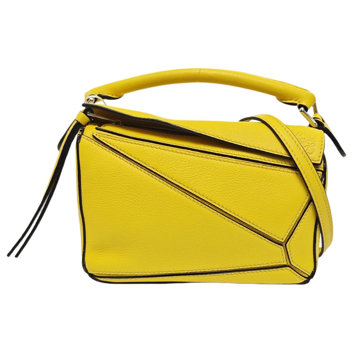 Puzzle leather mini bag