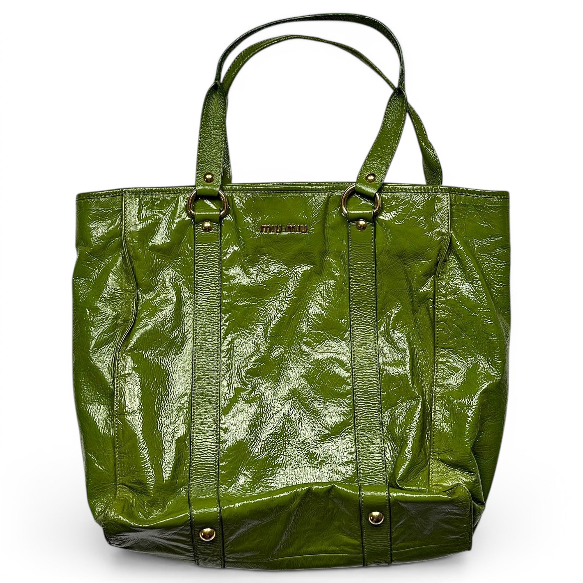 Miu Miu Patent leather tote