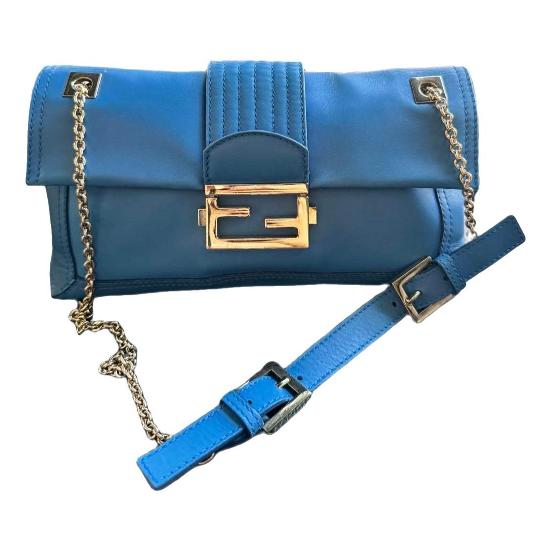 Baguette leather crossbody bag