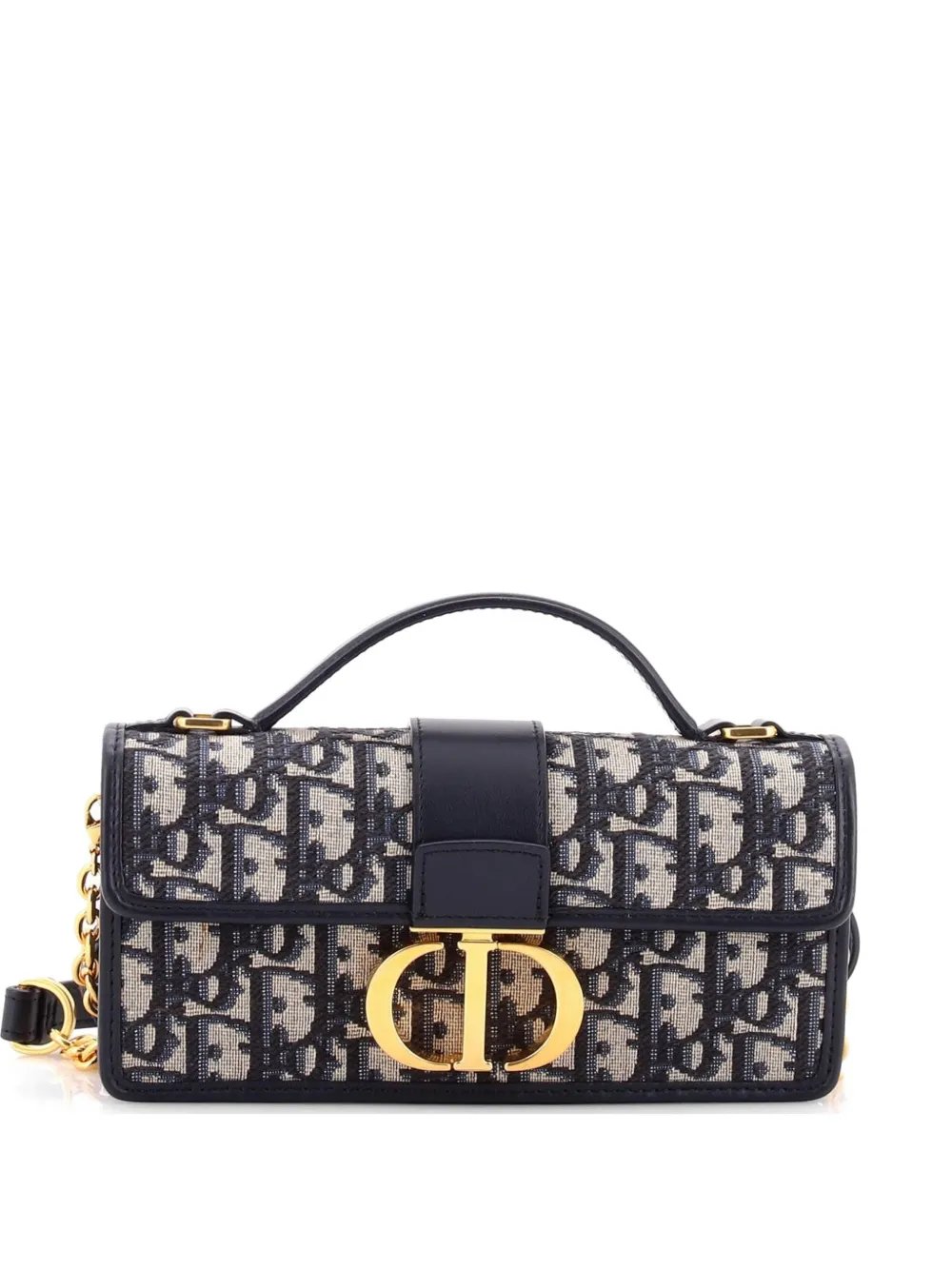 Miss Montaigne Top Handle Flap Bag Oblique Canvas Mini satchel