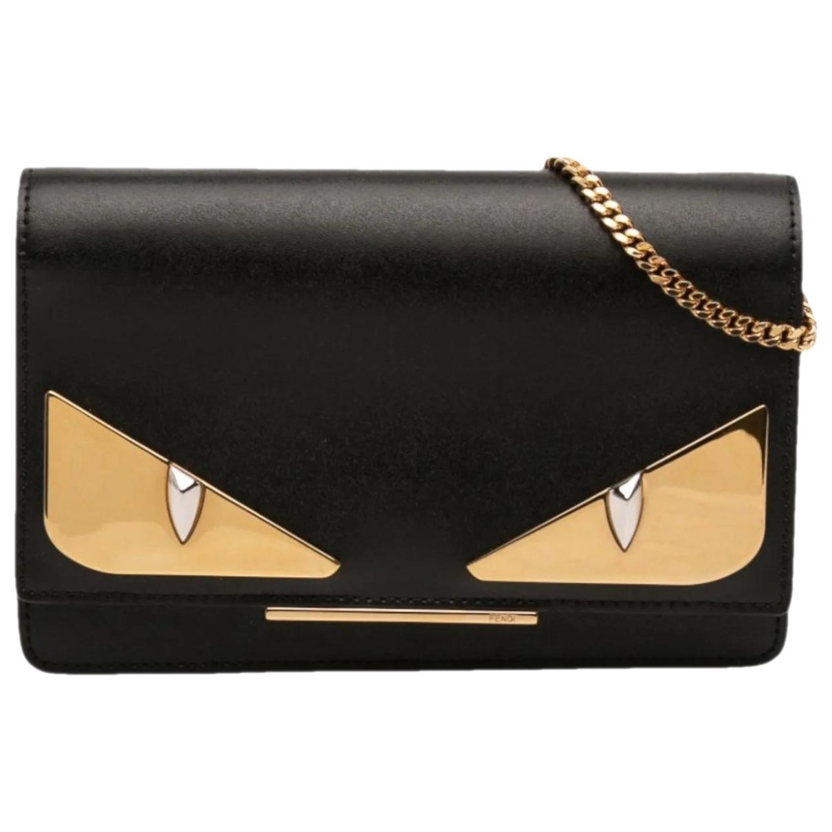 Wallet On Chain leather crossbody bag