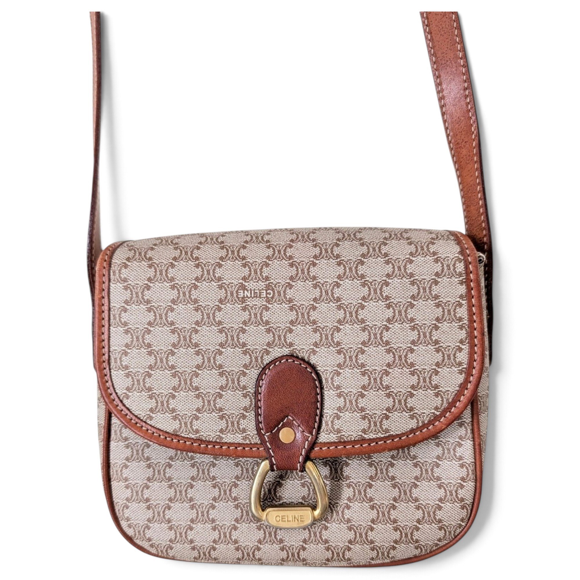Triomphe leather crossbody bag