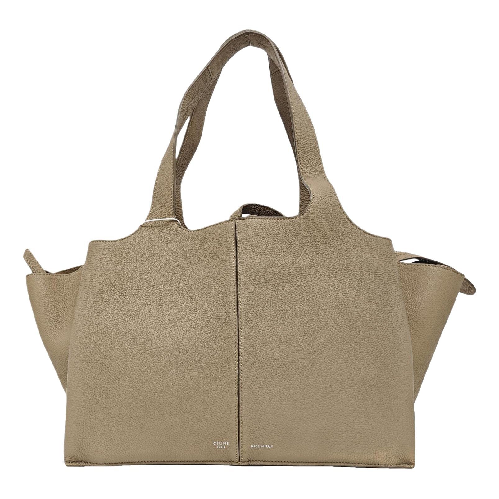 Tri-Fold leather tote