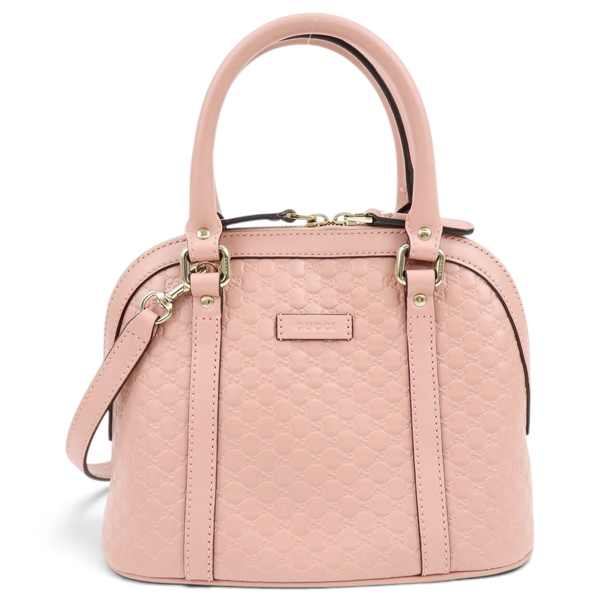 Dôme leather handbag